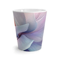 Purple Bliss: Artistic Petal Latte Mug