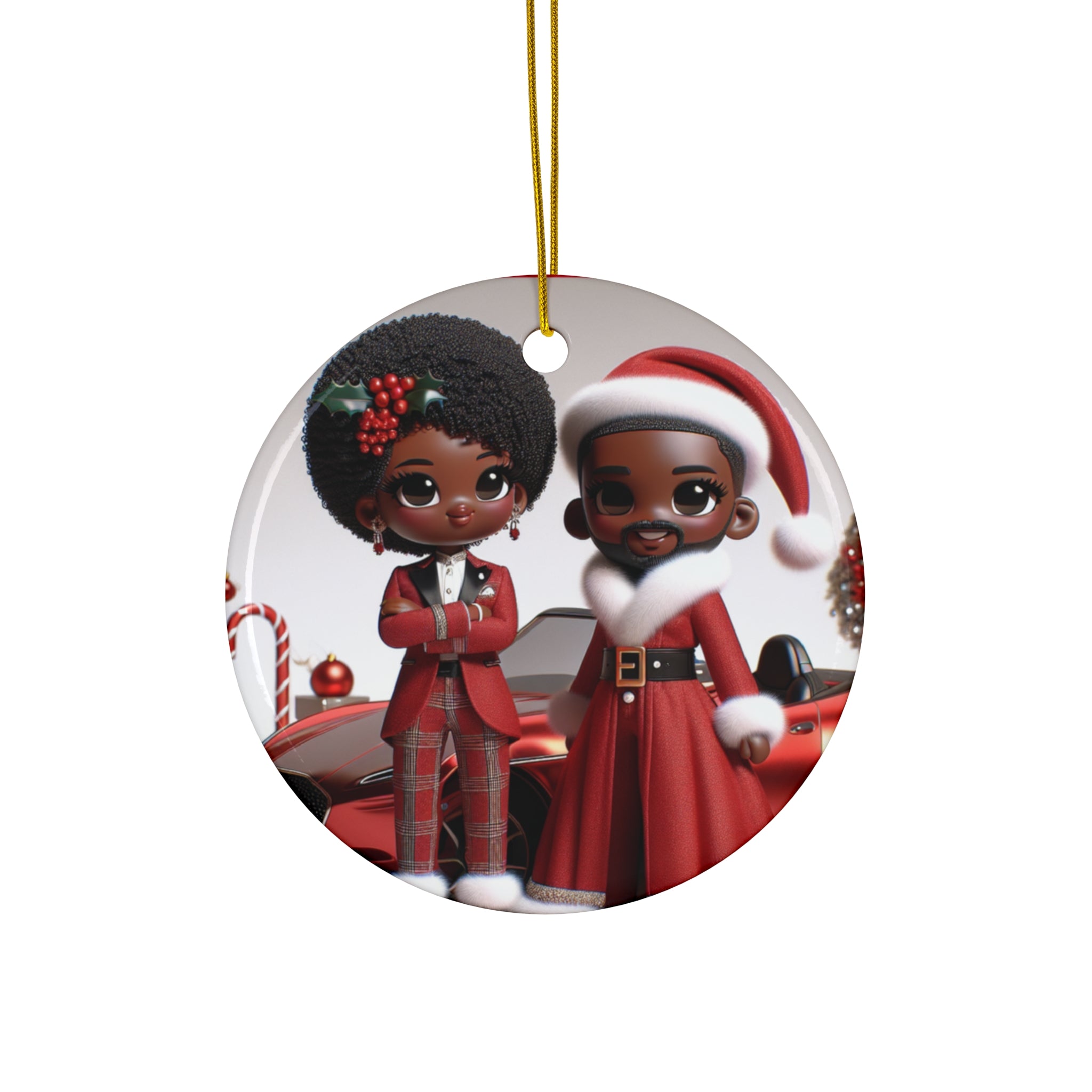Ceramic Ornament, 4 Shapes