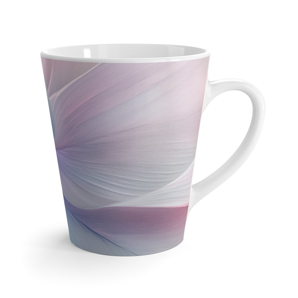 Purple Bliss: Artistic Petal Latte Mug