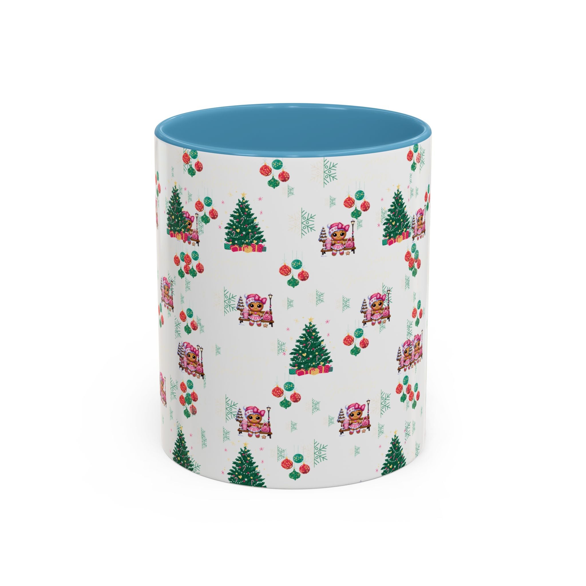 Season's Greetings Gingerbread Girl Ceramic Mug (11, 15oz)