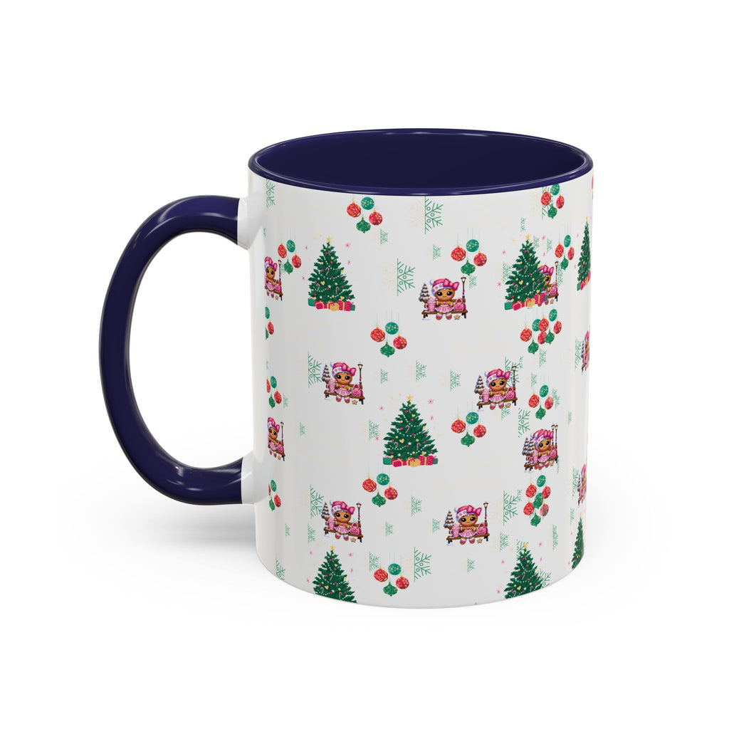 Season's Greetings Gingerbread Girl Ceramic Mug (11, 15oz)