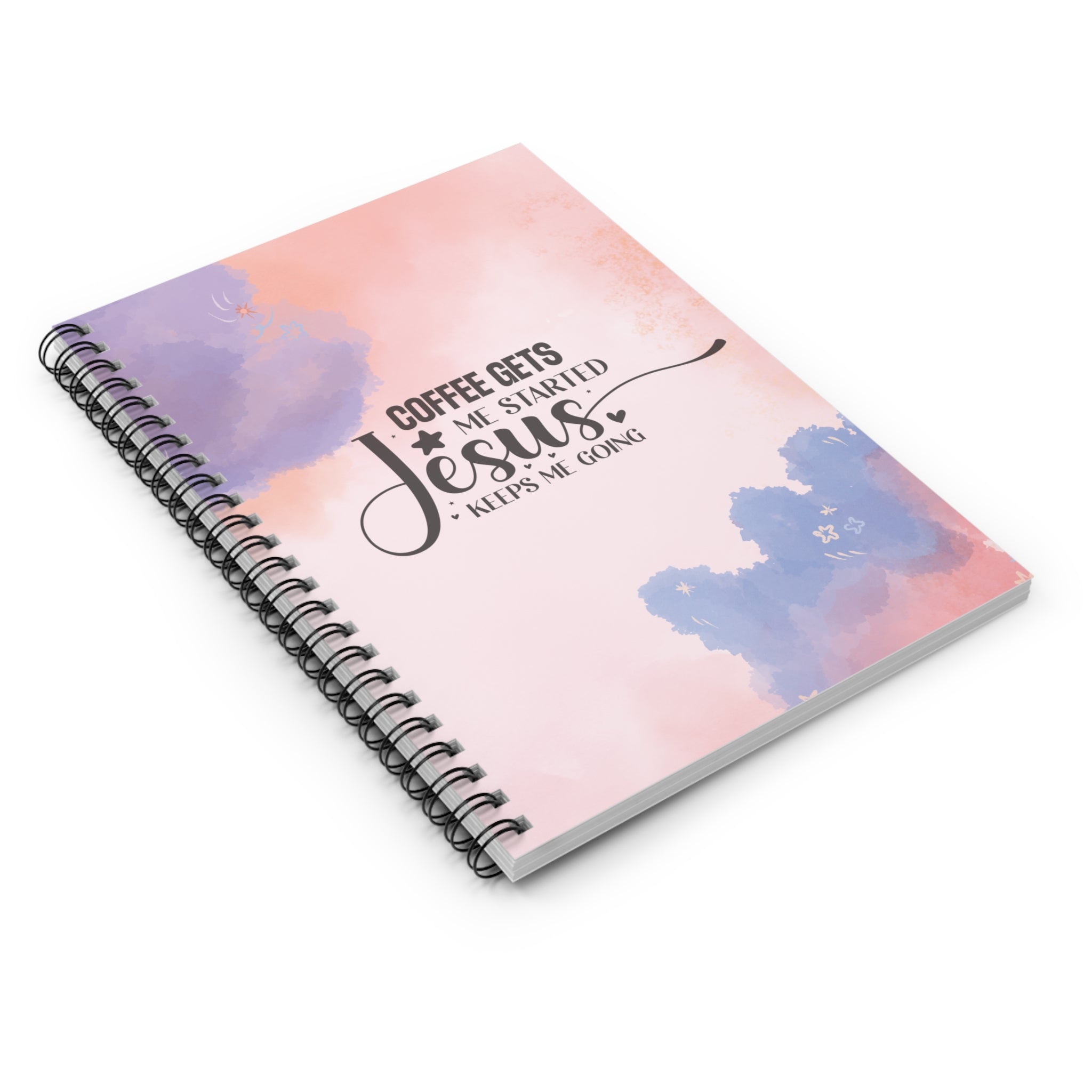 Faithful Start: Inspirational  Spiral Notebook - Ruled Line