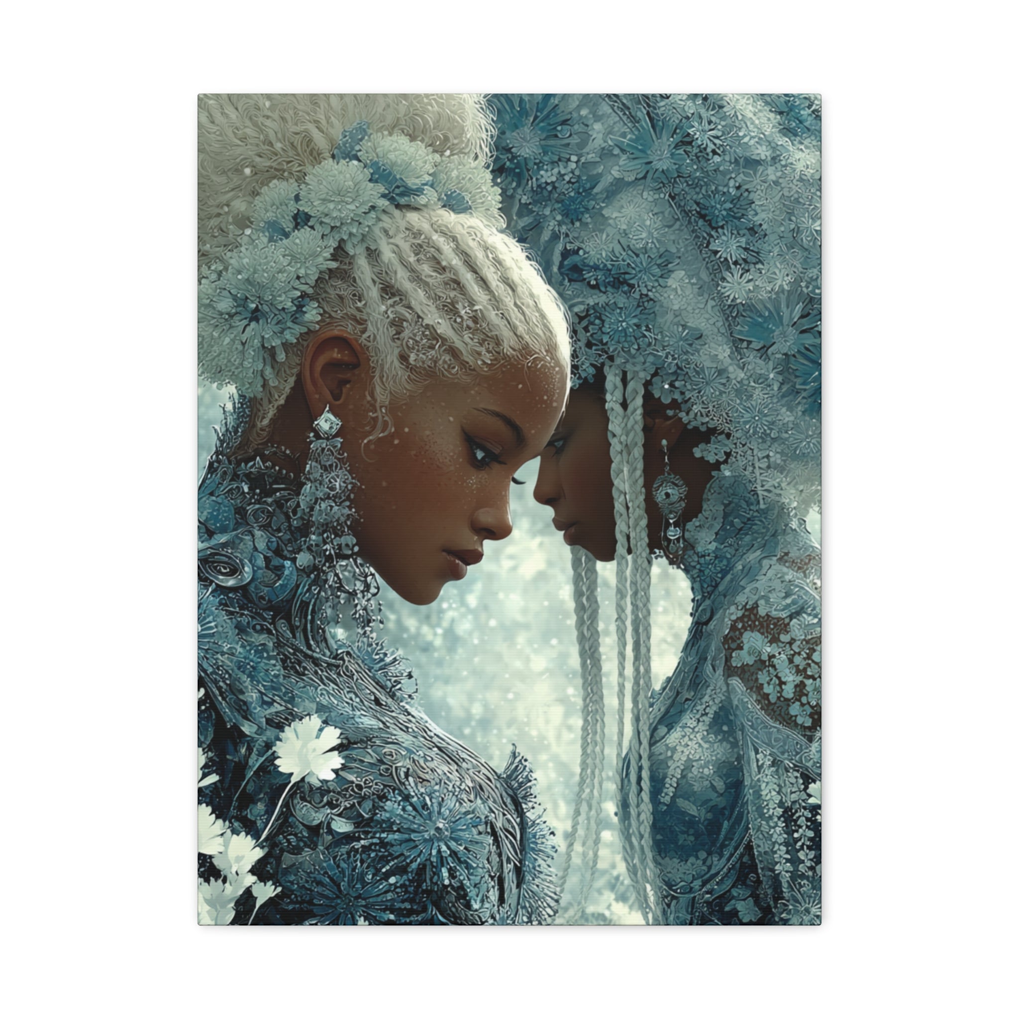 Ethereal Reflection Matte Canvas Print — Portrait Wall Art