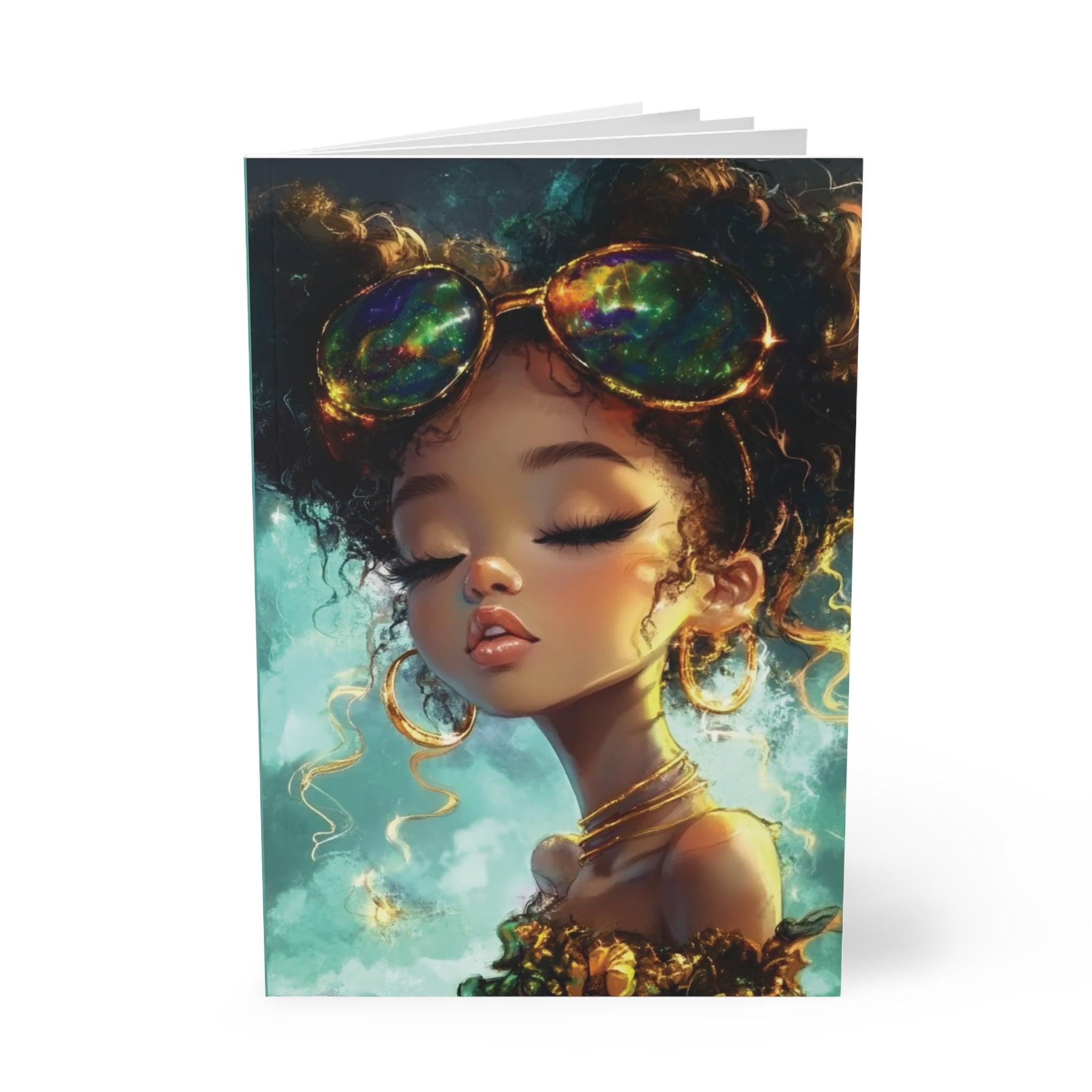 Golden Glow Softcover Notebook, A5