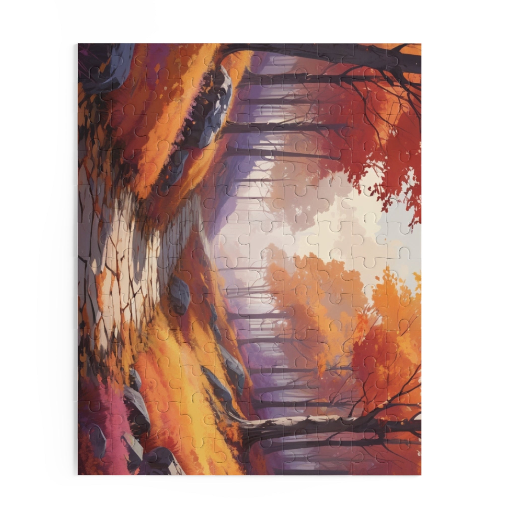 Golden Autumn Pathway Puzzle (120, 252, 500-Piece)