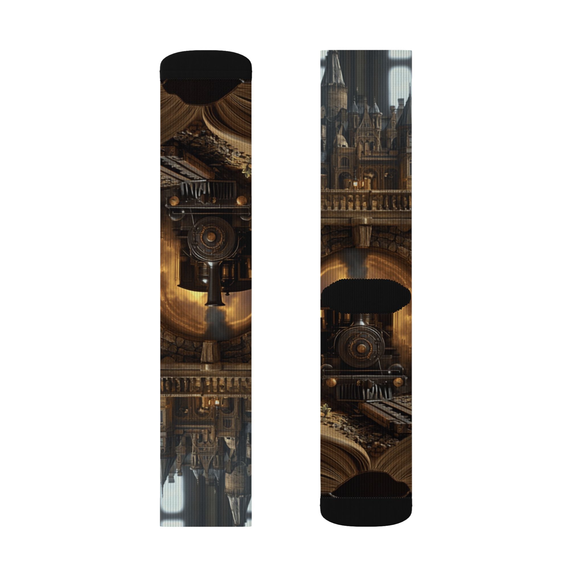 Gothic Castle Sublimation Socks - Stylish & Cozy Footwear for All Occasions