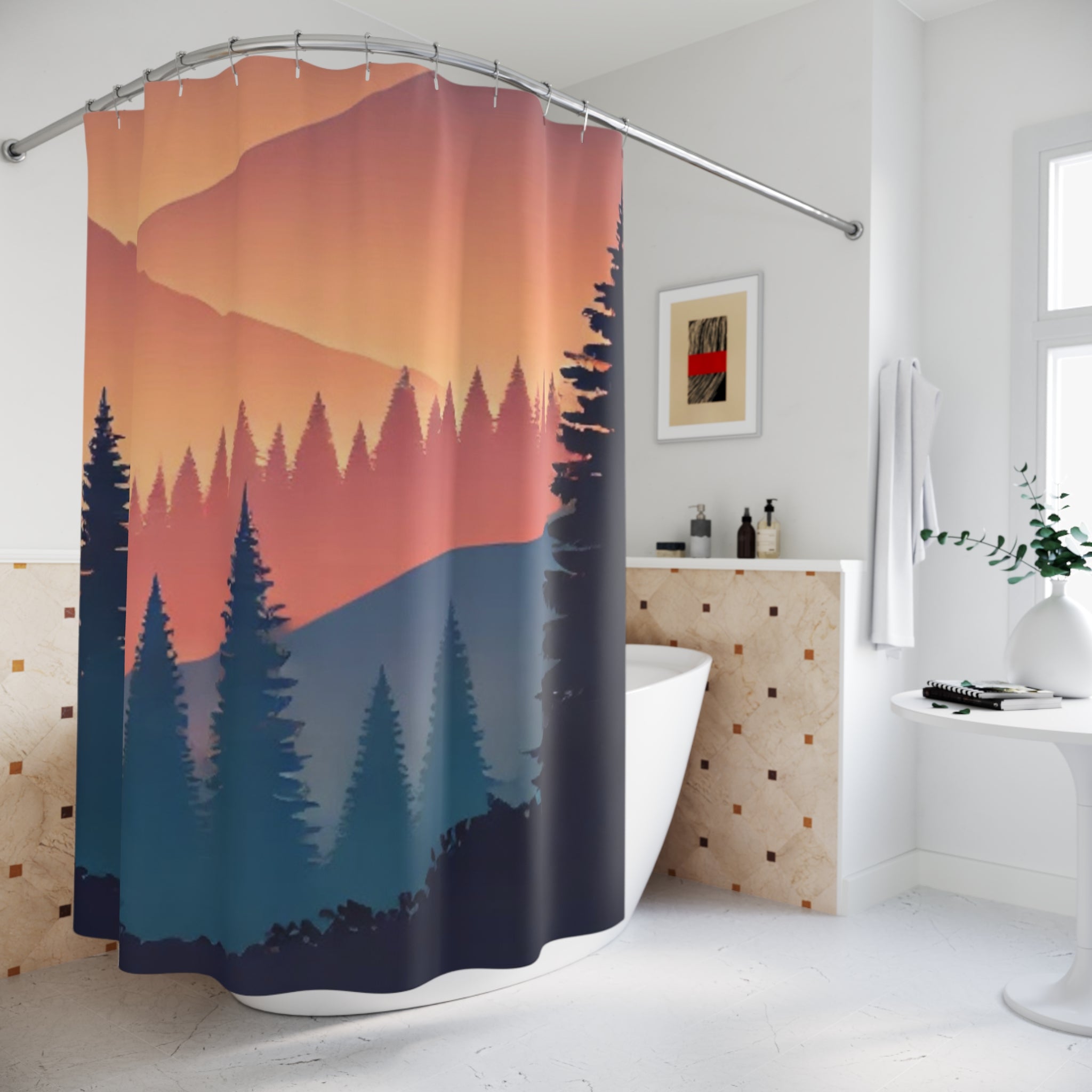 Mountain Sunrise Shower Curtain