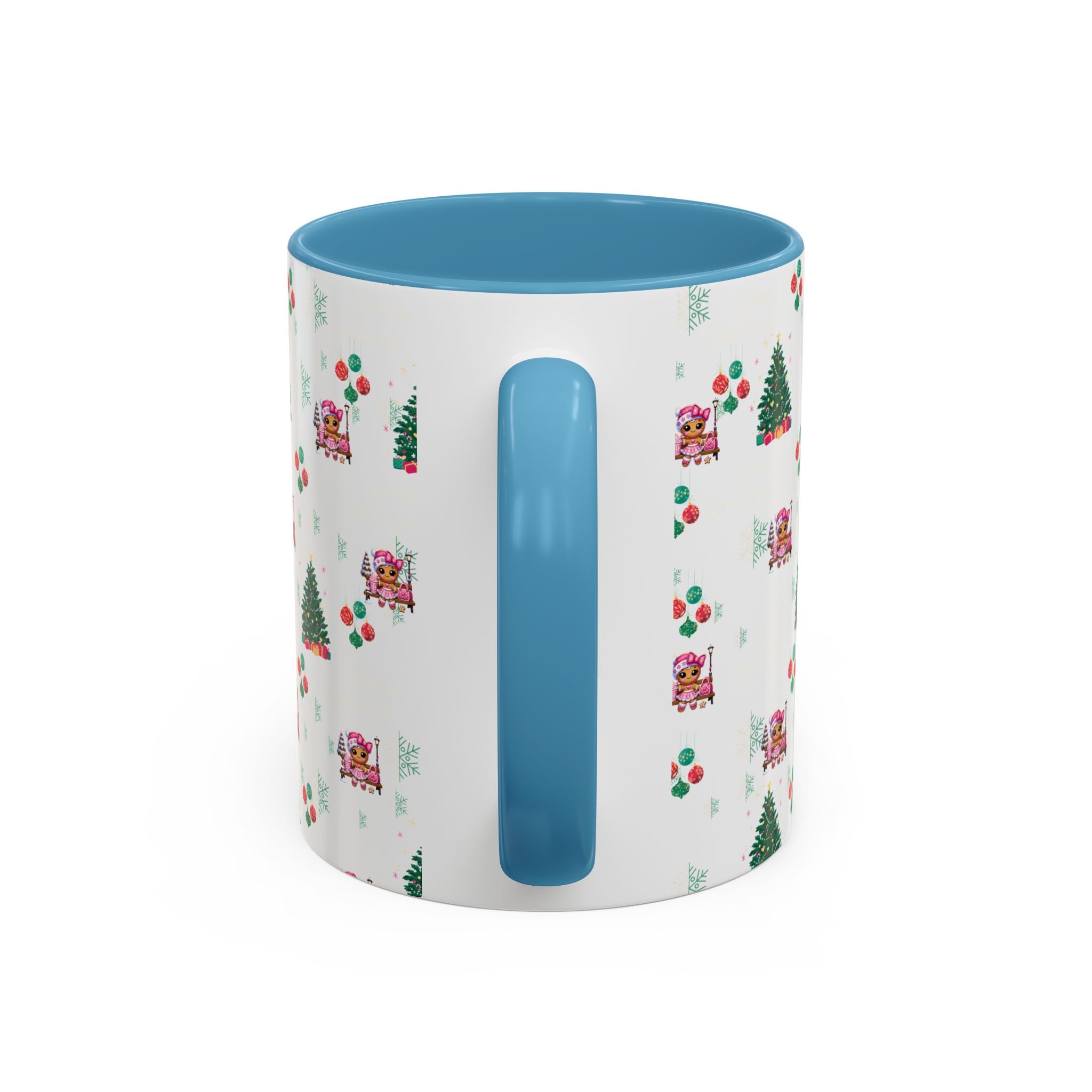 Season's Greetings Gingerbread Girl Ceramic Mug (11, 15oz)