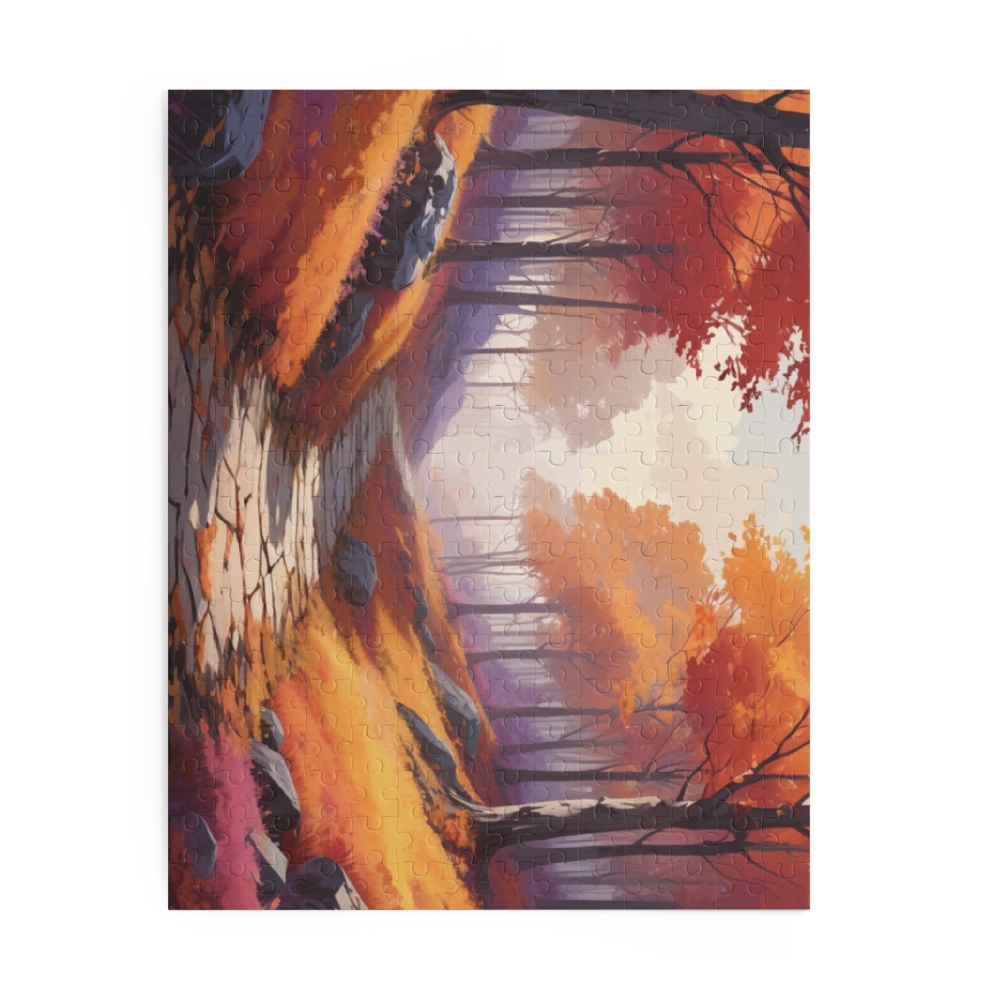 Golden Autumn Pathway Puzzle (120, 252, 500-Piece)