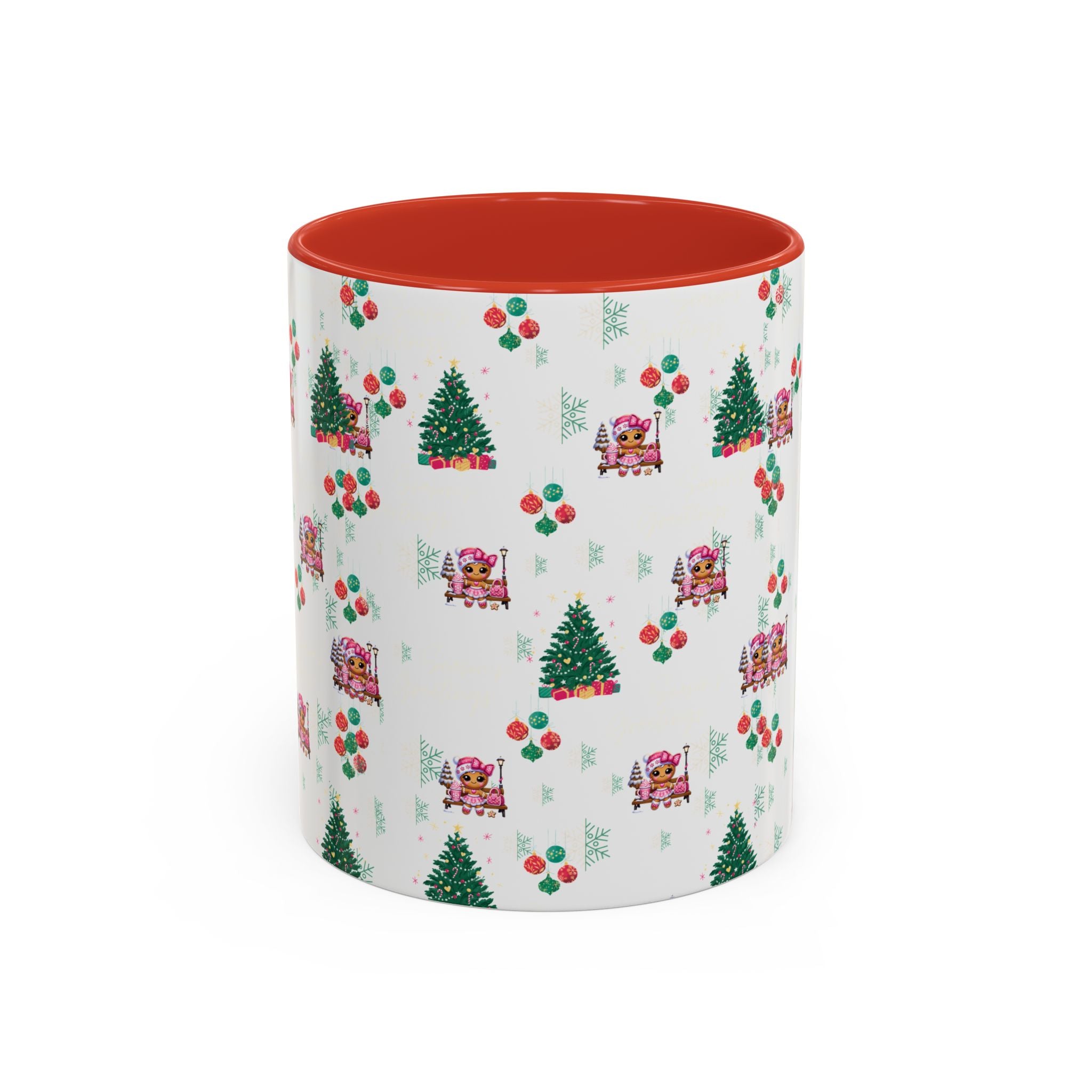 Season's Greetings Gingerbread Girl Ceramic Mug (11, 15oz)