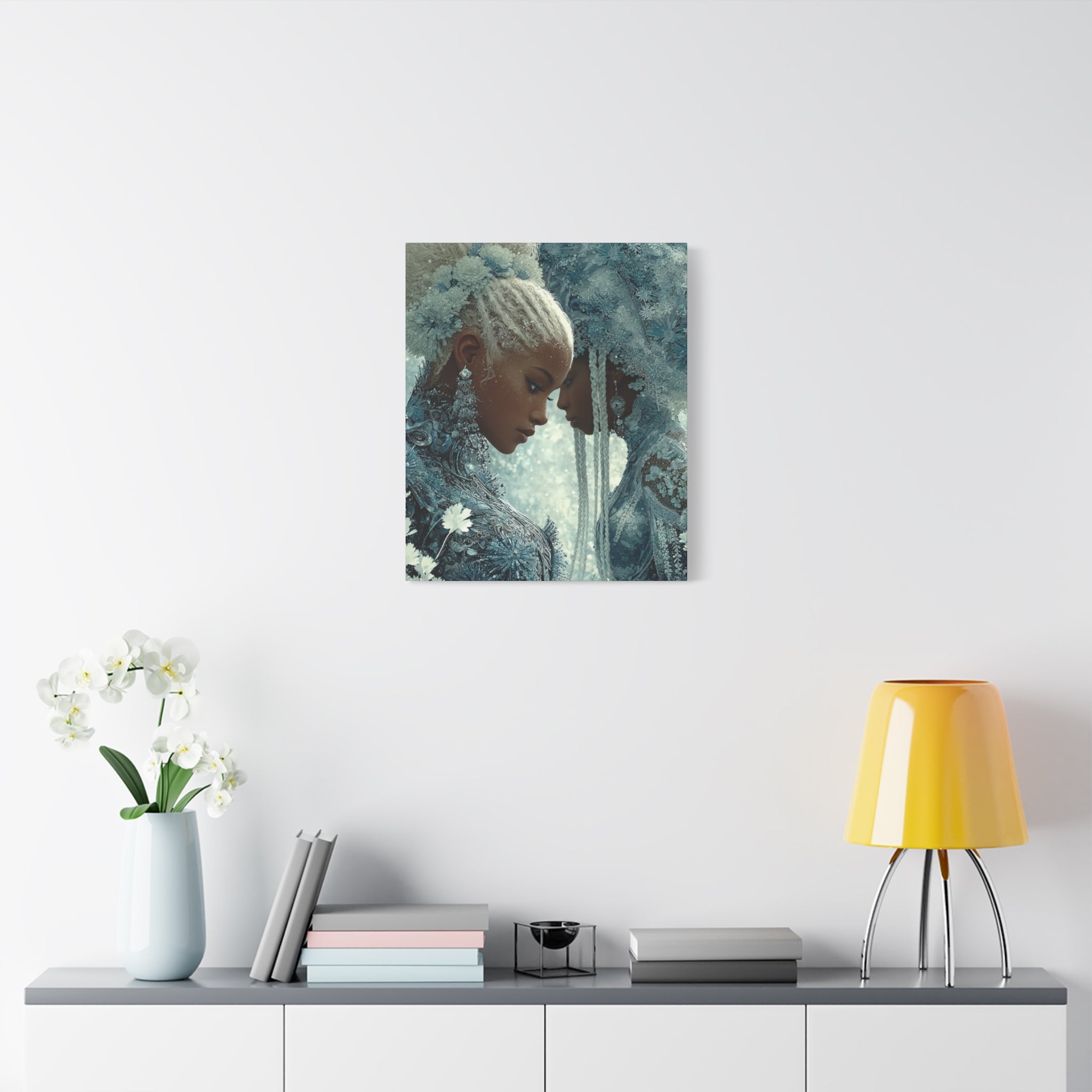 Ethereal Reflection Matte Canvas Print — Portrait Wall Art