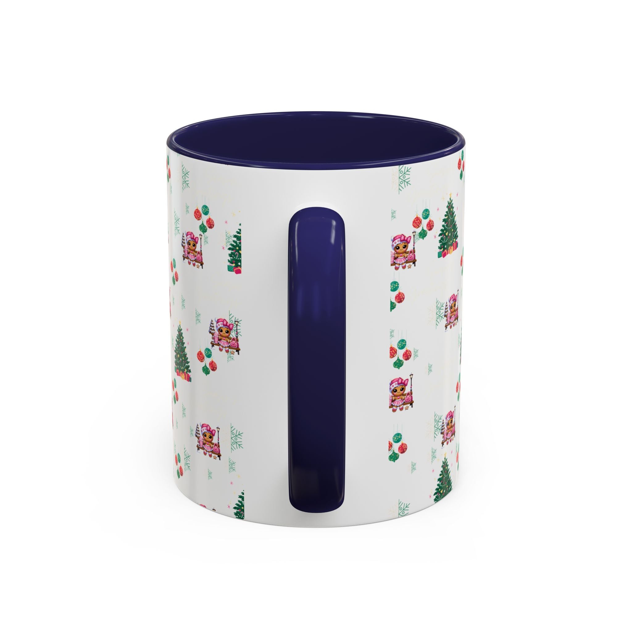 Season's Greetings Gingerbread Girl Ceramic Mug (11, 15oz)