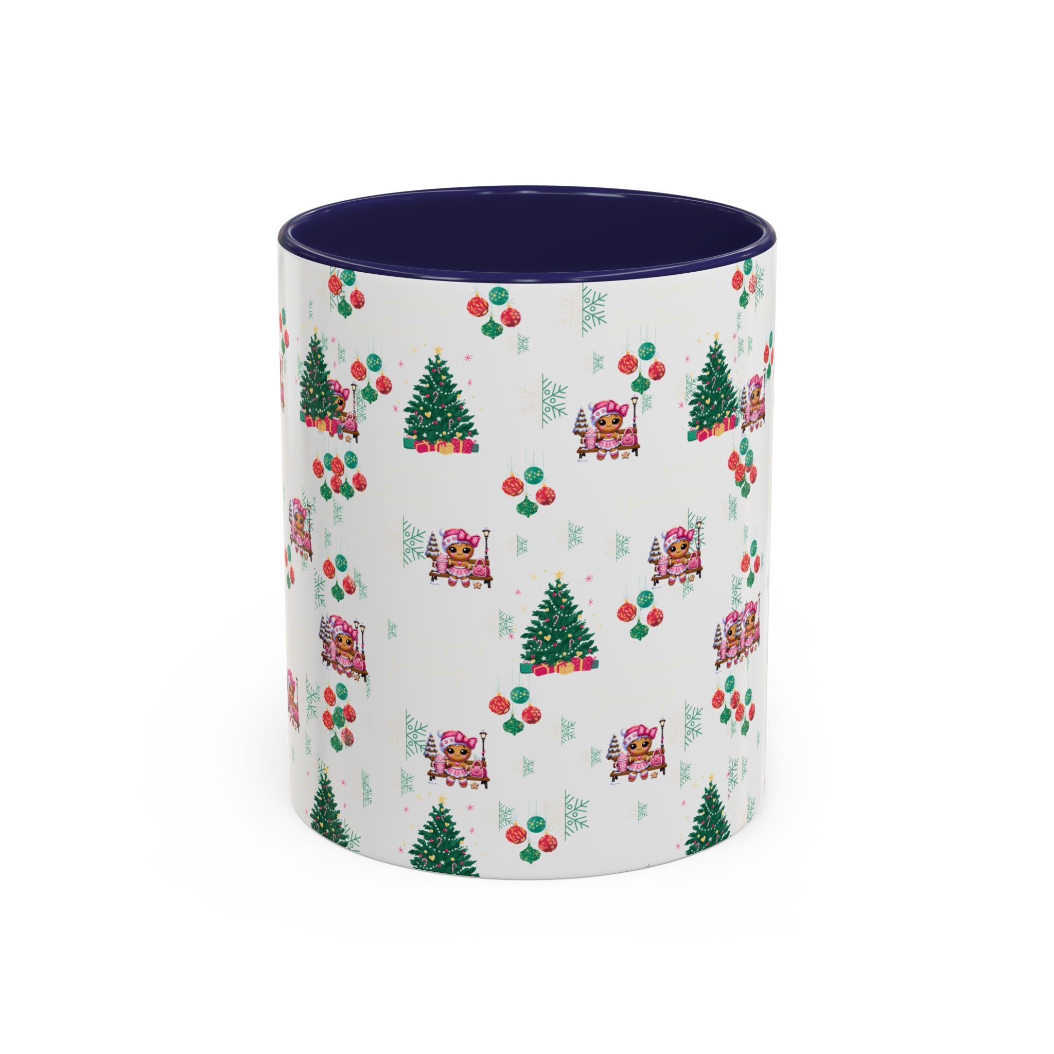 Season's Greetings Gingerbread Girl Ceramic Mug (11, 15oz)