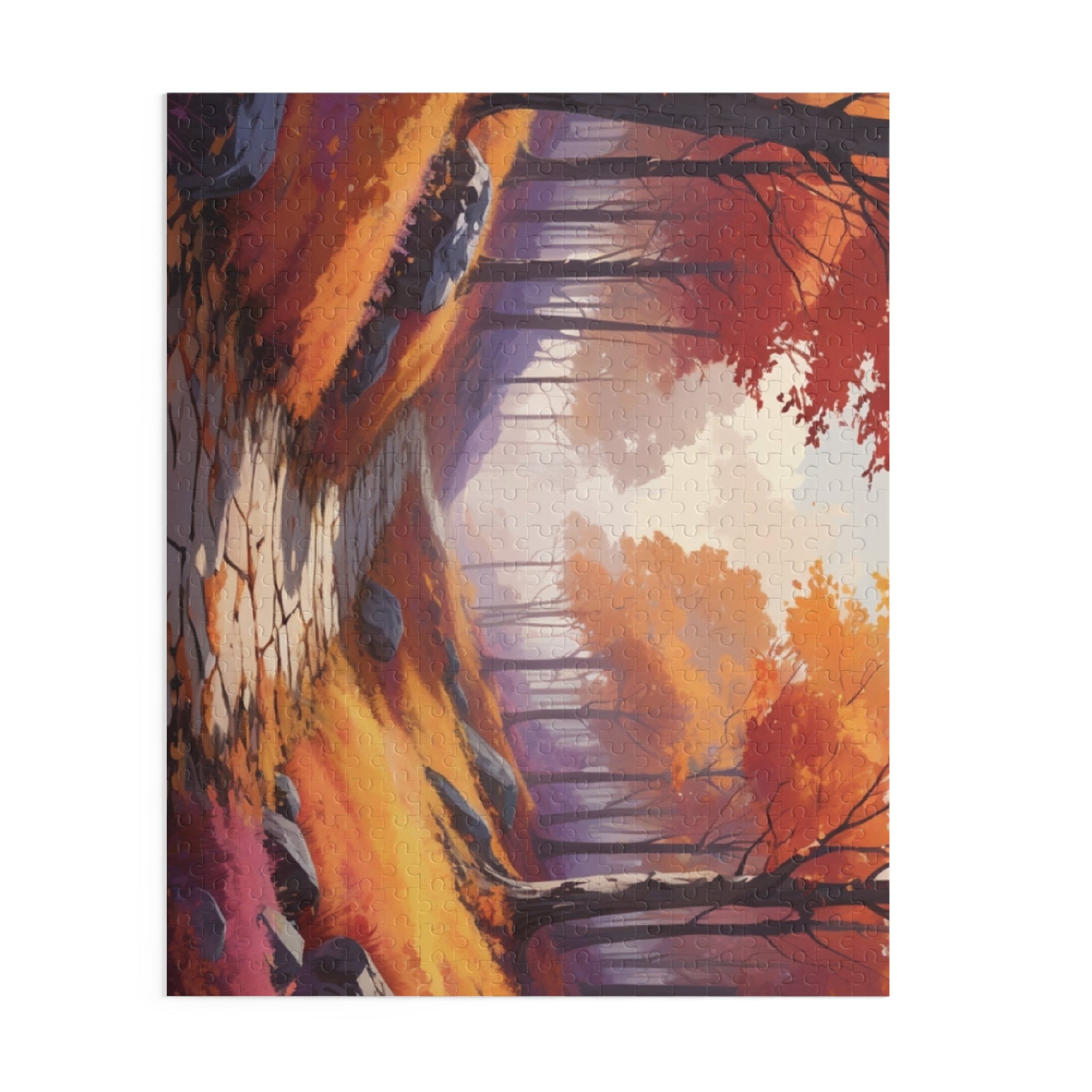 Golden Autumn Pathway Puzzle (120, 252, 500-Piece)