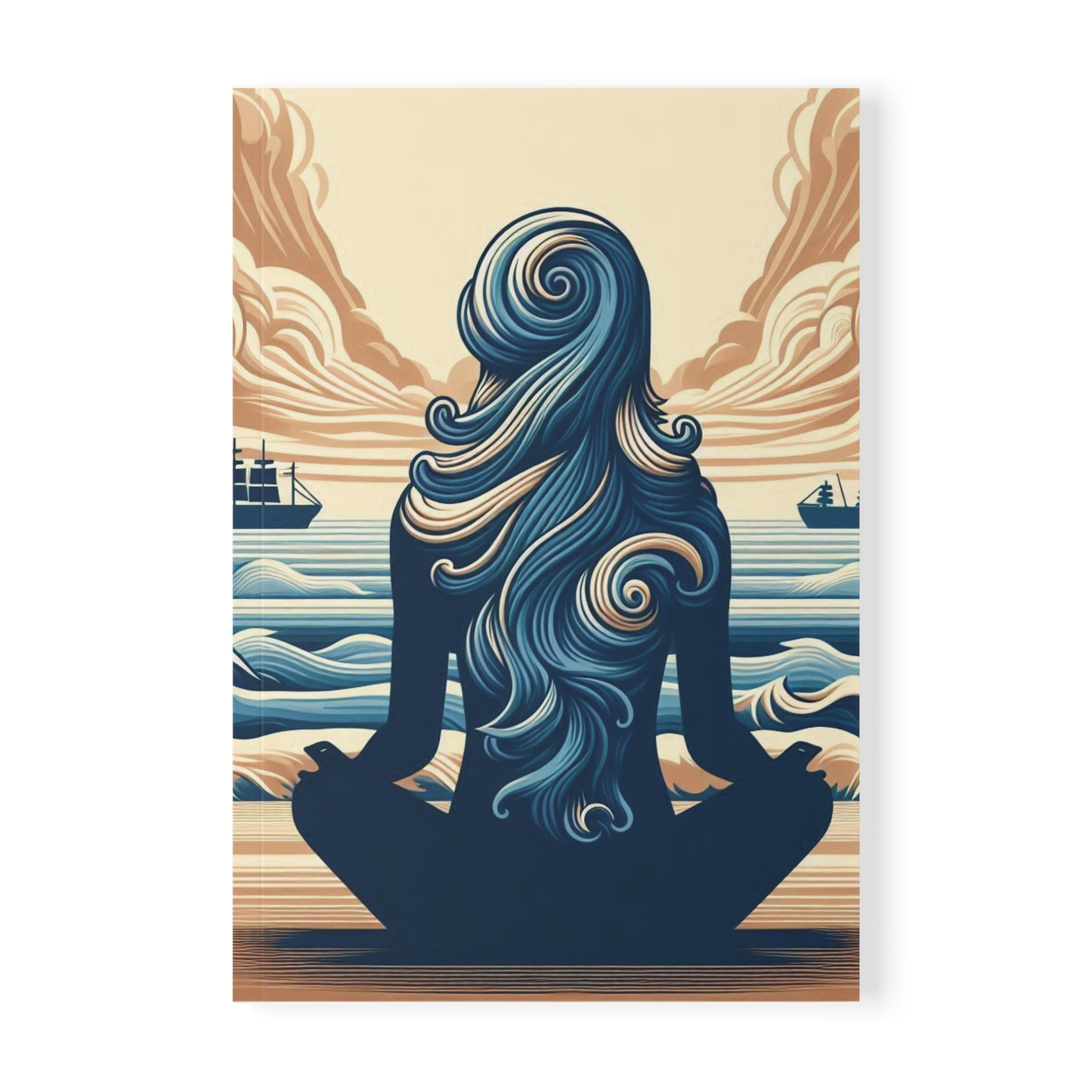 Serenity at Sea Softcover Notebook, A5