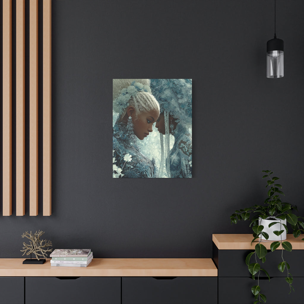 Ethereal Reflection Matte Canvas Print — Portrait Wall Art