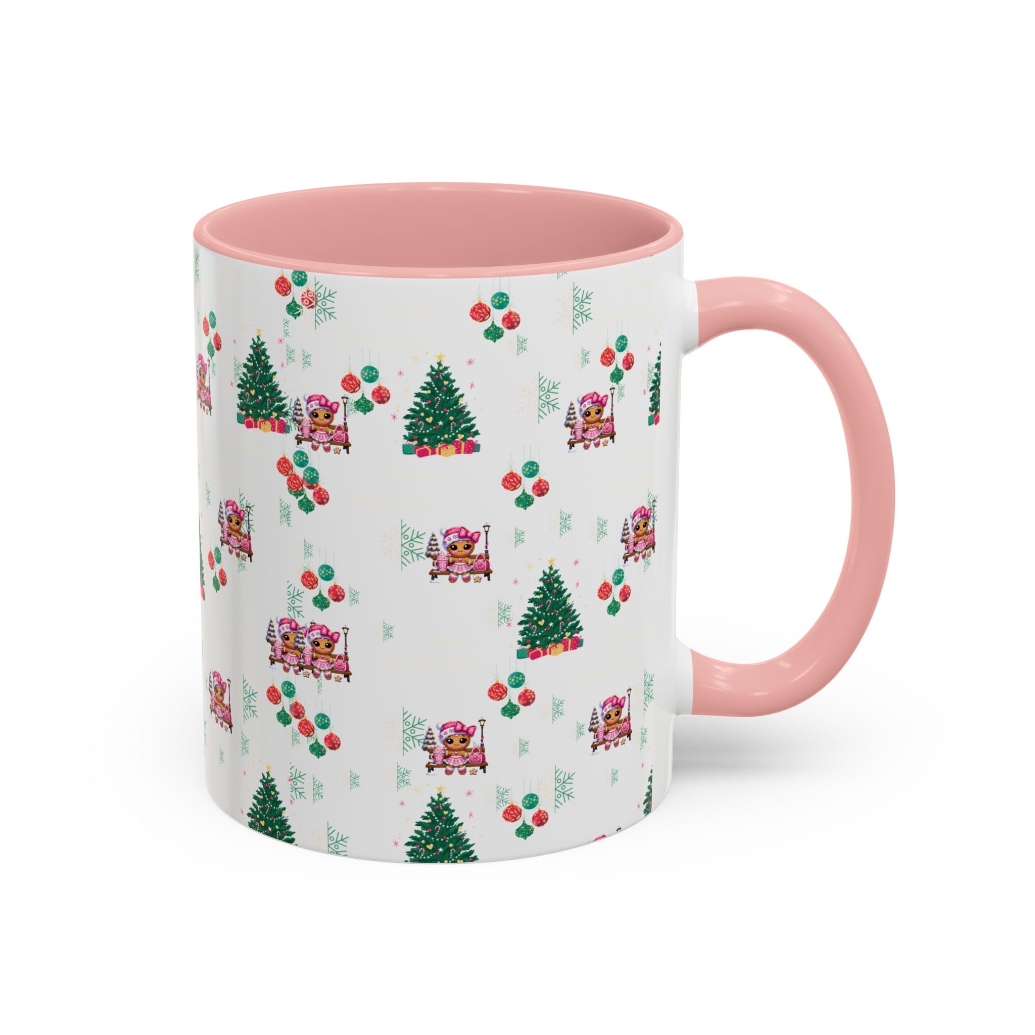 Season's Greetings Gingerbread Girl Ceramic Mug (11, 15oz)