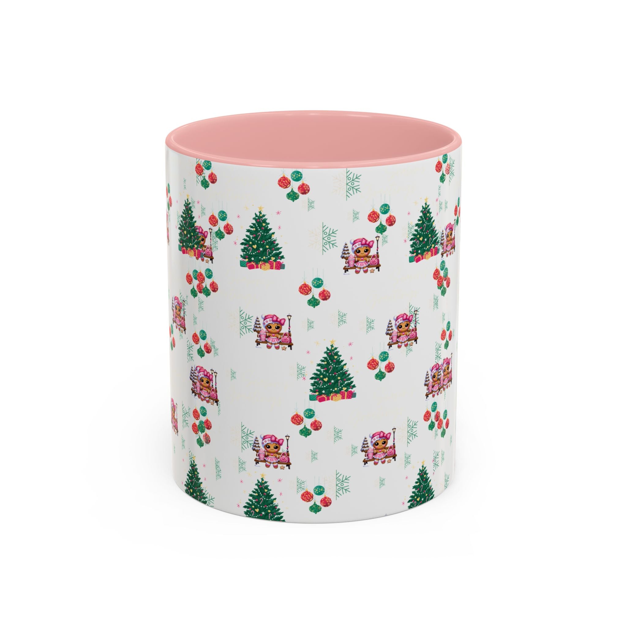 Season's Greetings Gingerbread Girl Ceramic Mug (11, 15oz)