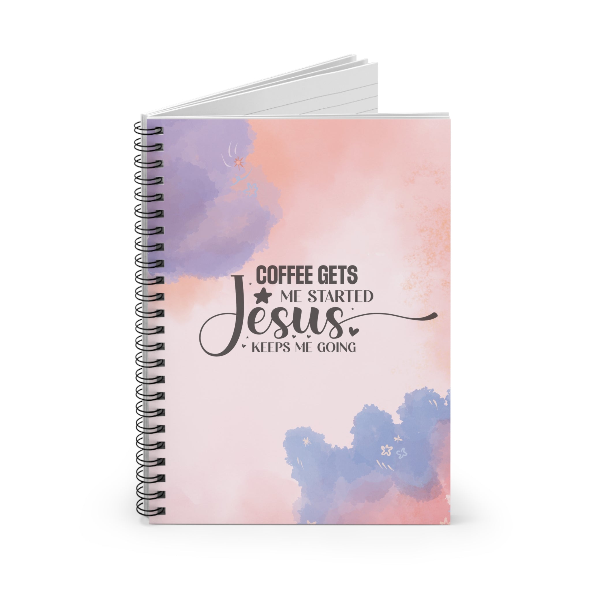 Faithful Start: Inspirational  Spiral Notebook - Ruled Line