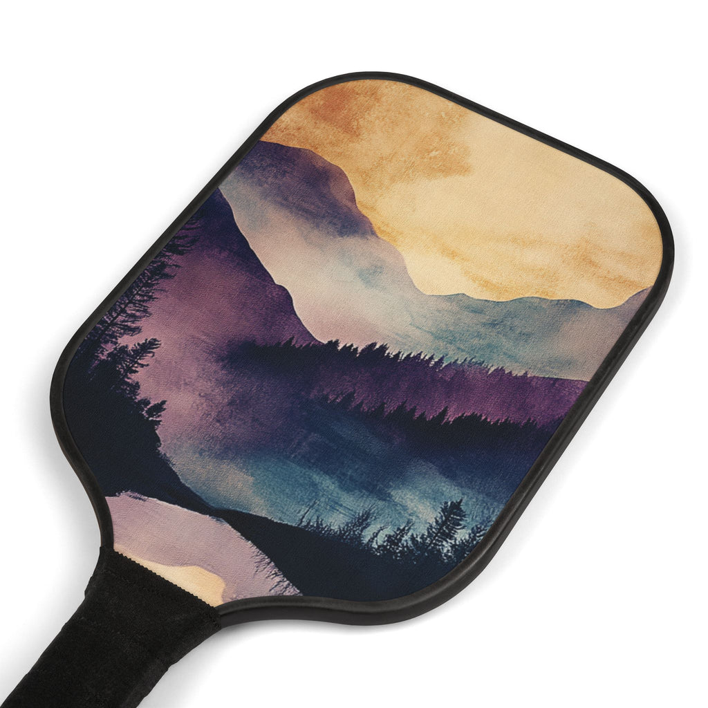Purple Mountain Landscape Pickleball Kit - Paddle Set with Balls