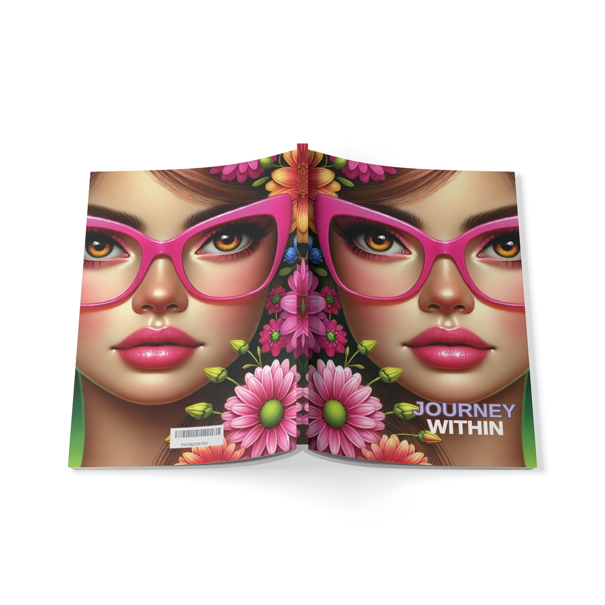 Journey Within: Empowering Softcover Notebook