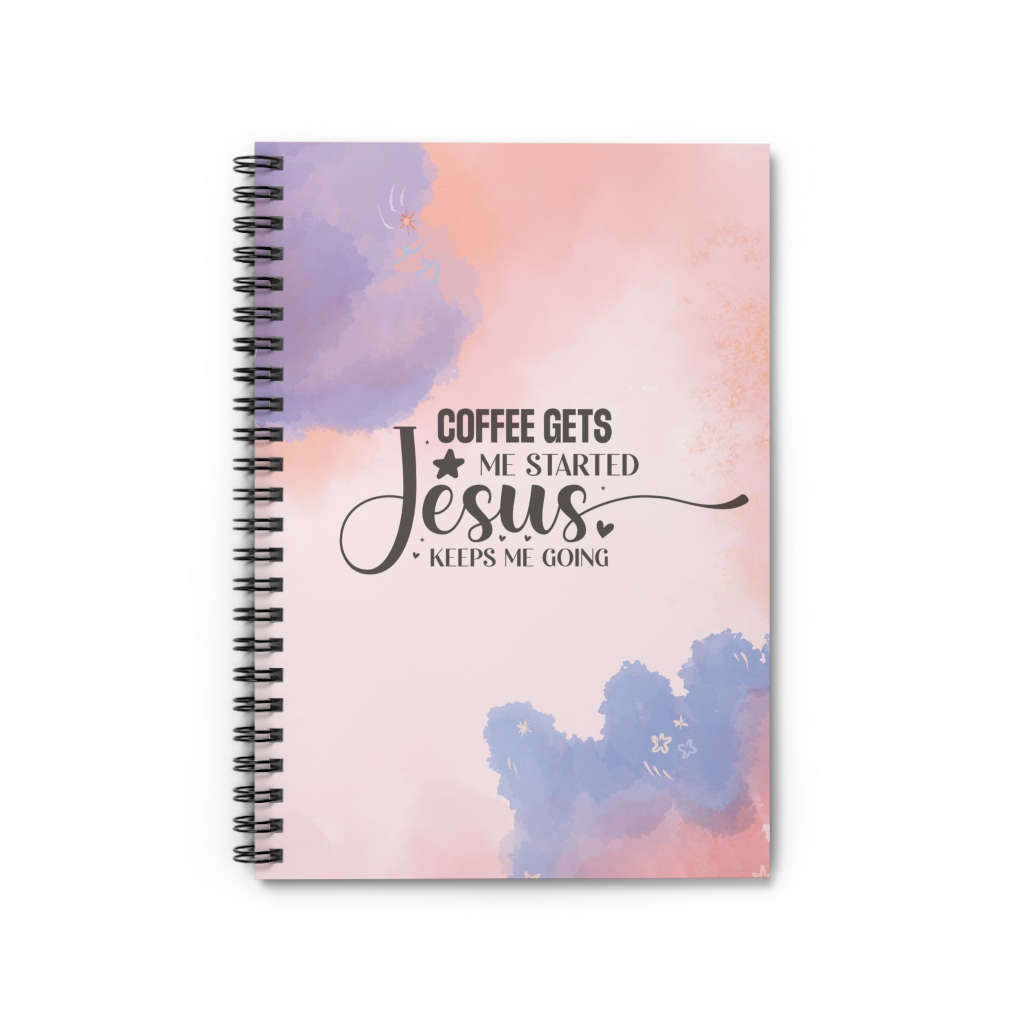 Faithful Start: Inspirational  Spiral Notebook - Ruled Line