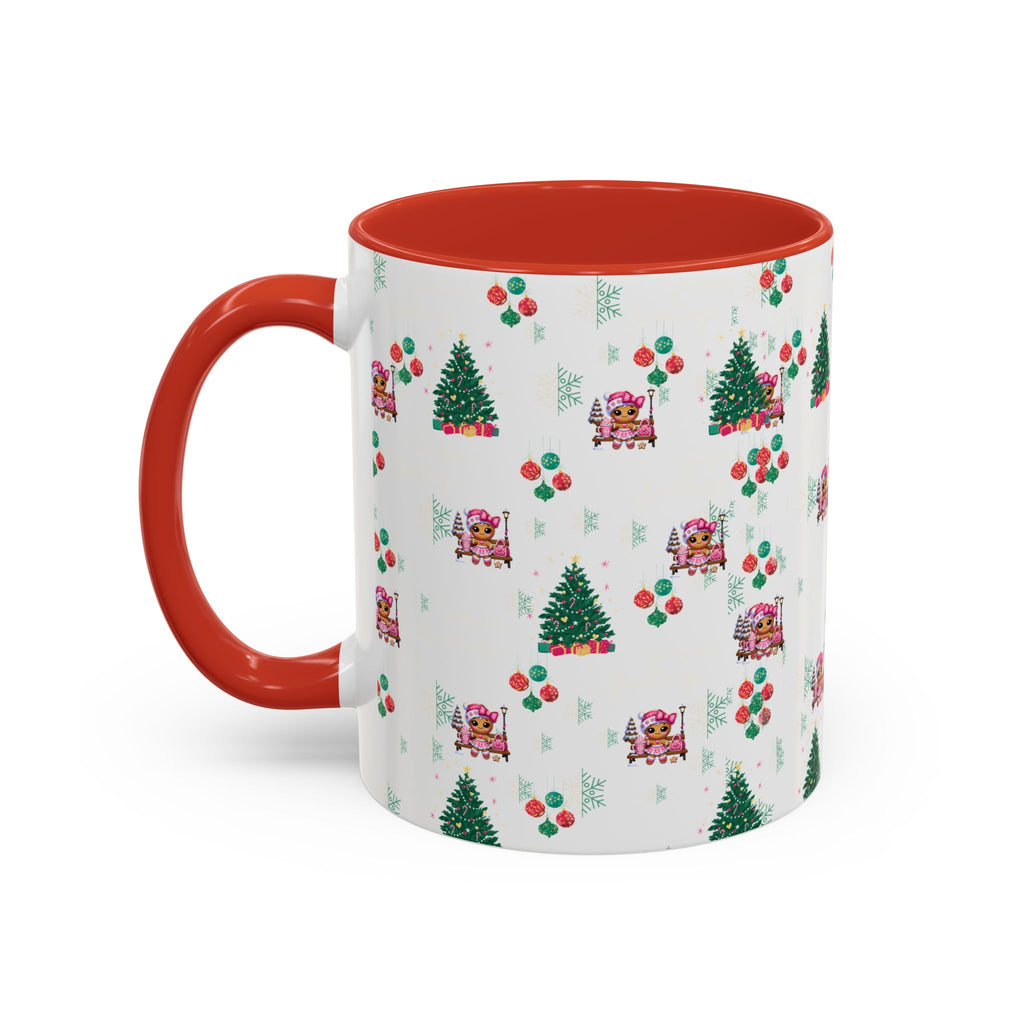 Season's Greetings Gingerbread Girl Ceramic Mug (11, 15oz)