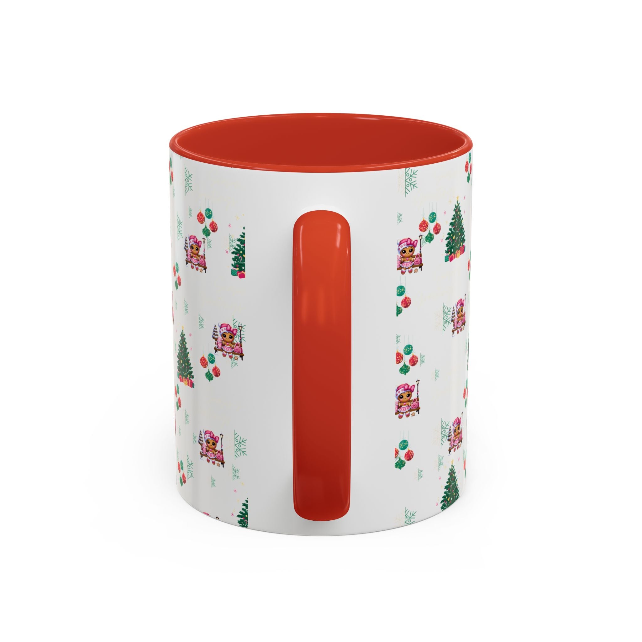 Season's Greetings Gingerbread Girl Ceramic Mug (11, 15oz)