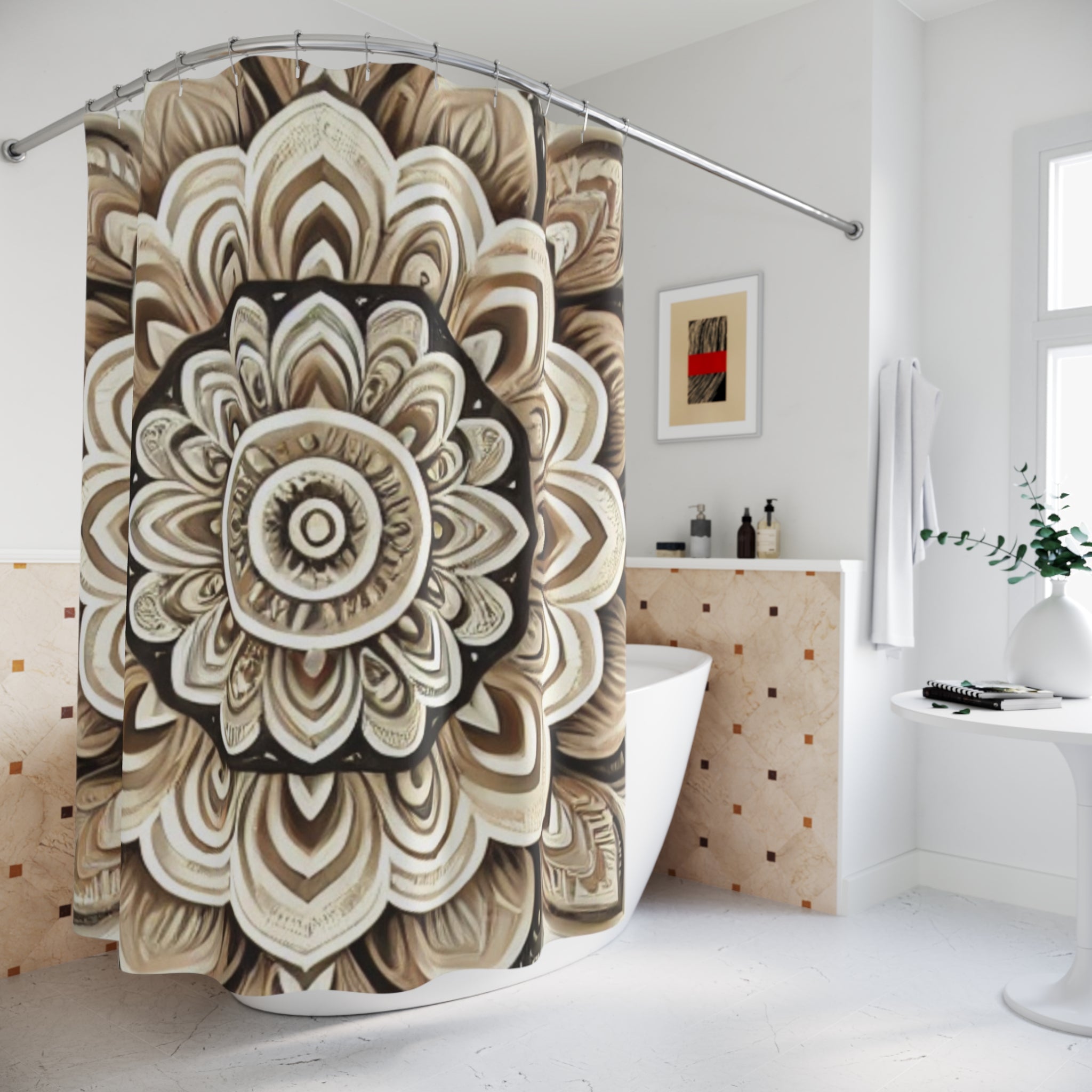 Boho Mandala Shower Curtain