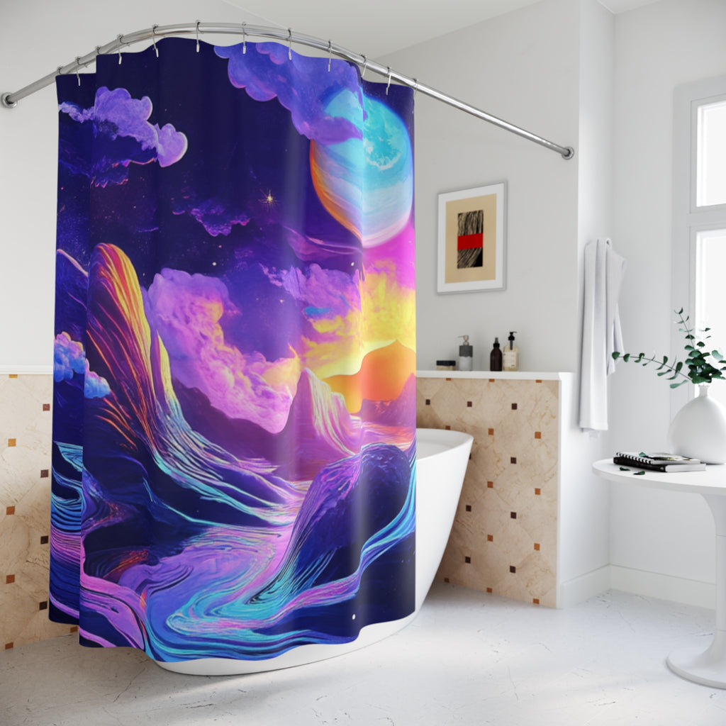 Celestial Horizon Shower Curtain