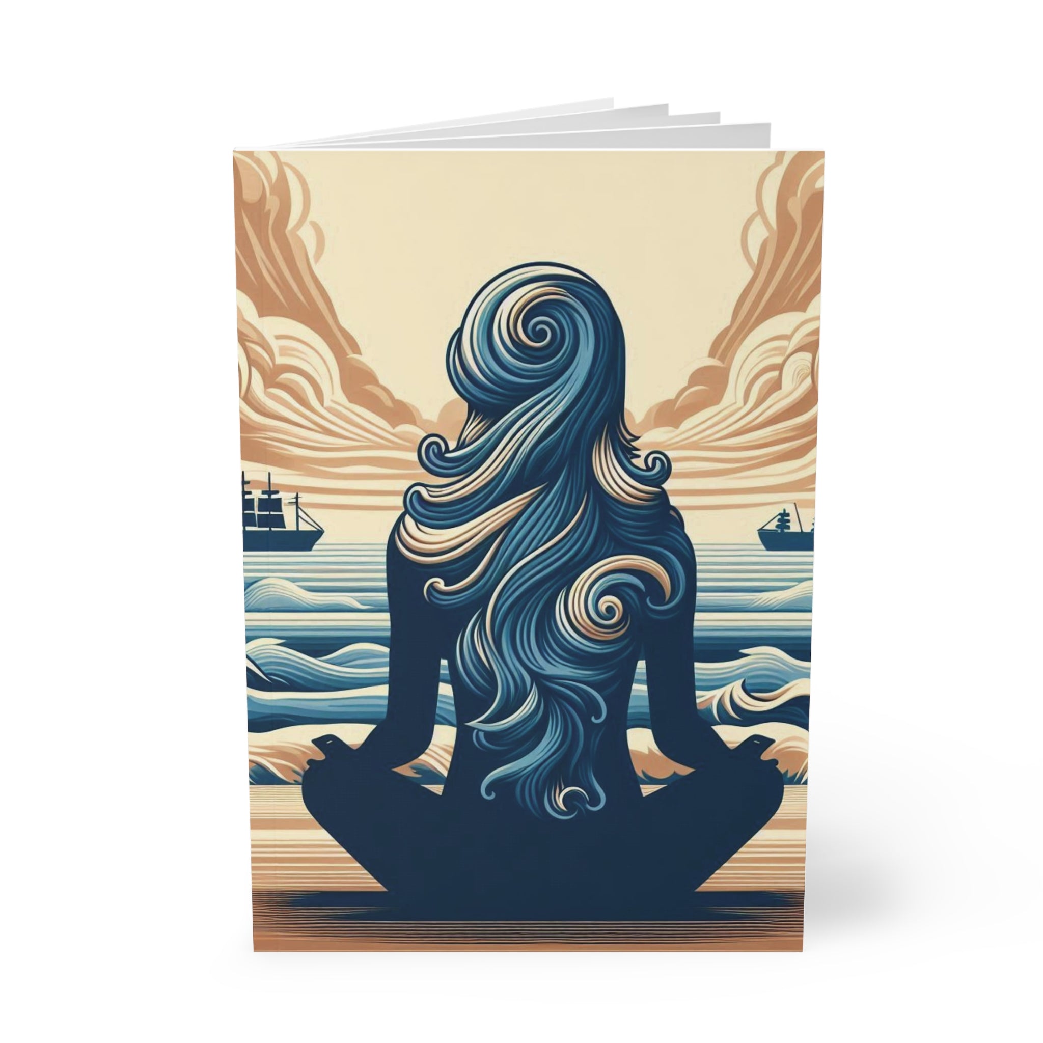 Serenity at Sea Softcover Notebook, A5