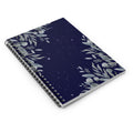 Celestial Bloom: Starry Spiral Notebook - Ruled Line