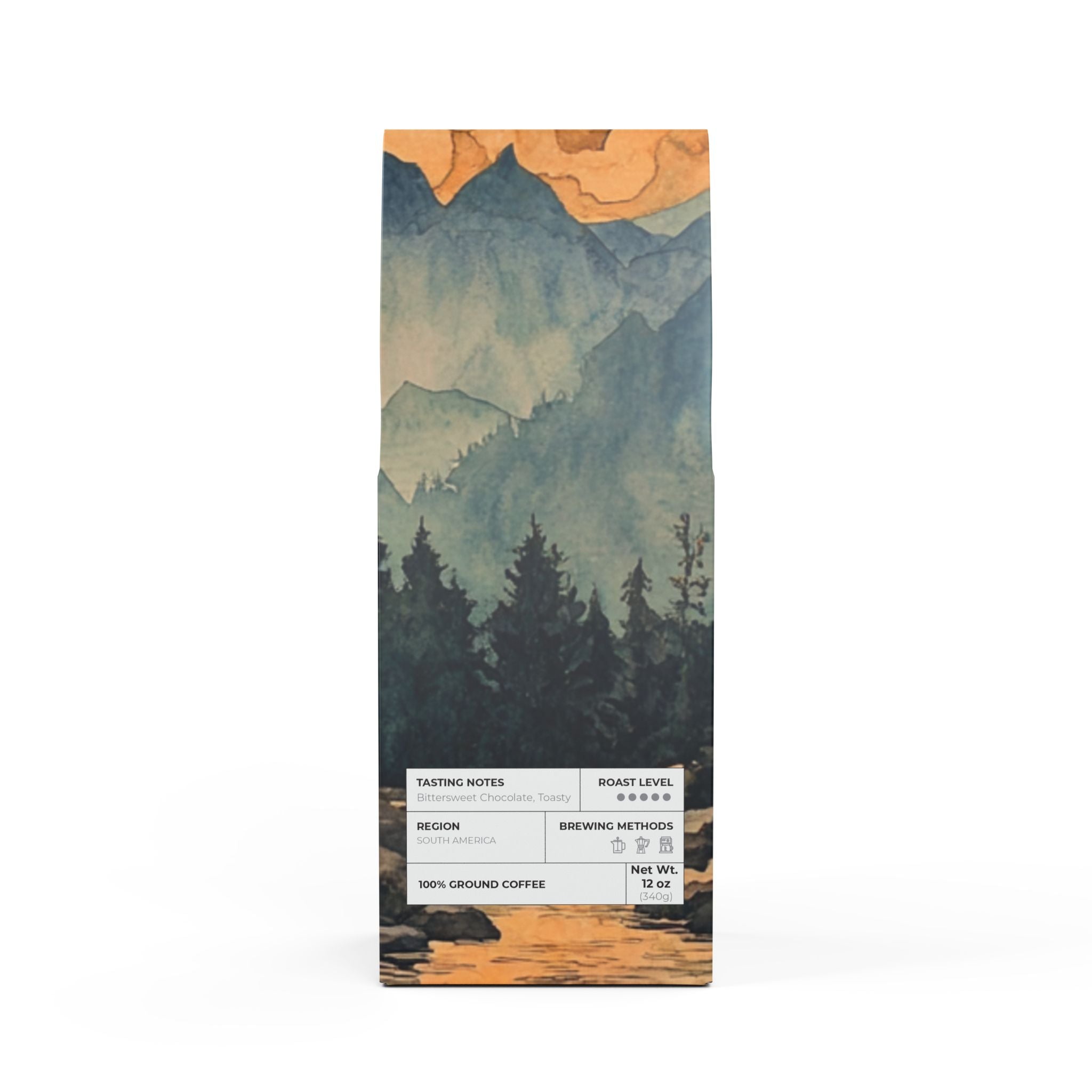 Bitterroot Midnight Roast Coffee Blend (Dark French Roast)