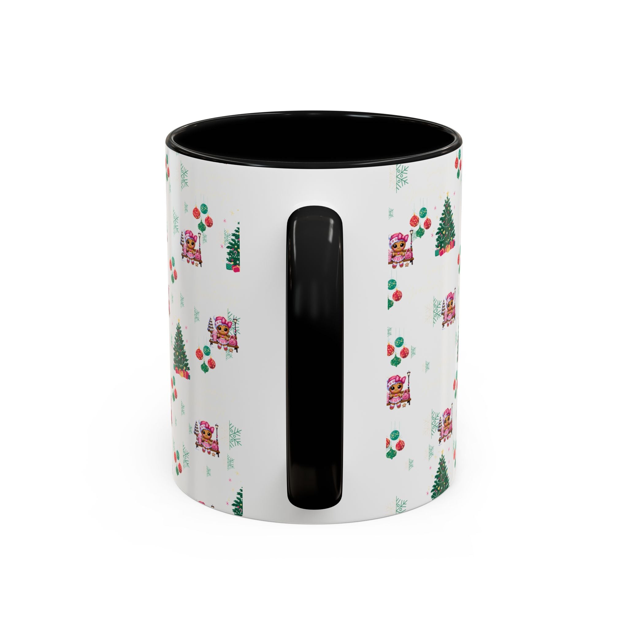 Season's Greetings Gingerbread Girl Ceramic Mug (11, 15oz)