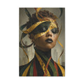 Stillness in the Noise | Afro Surrealist Ribbon Portrait