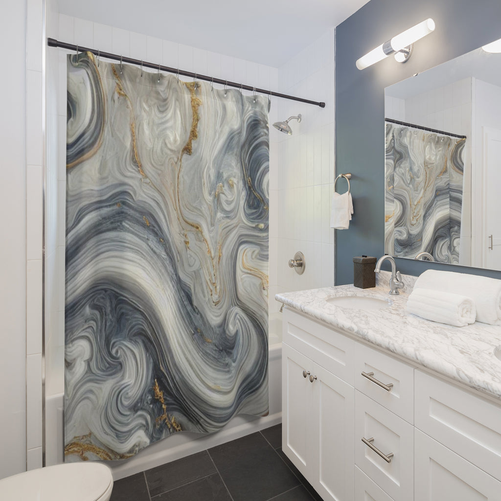 Marble Elegance Shower Curtain