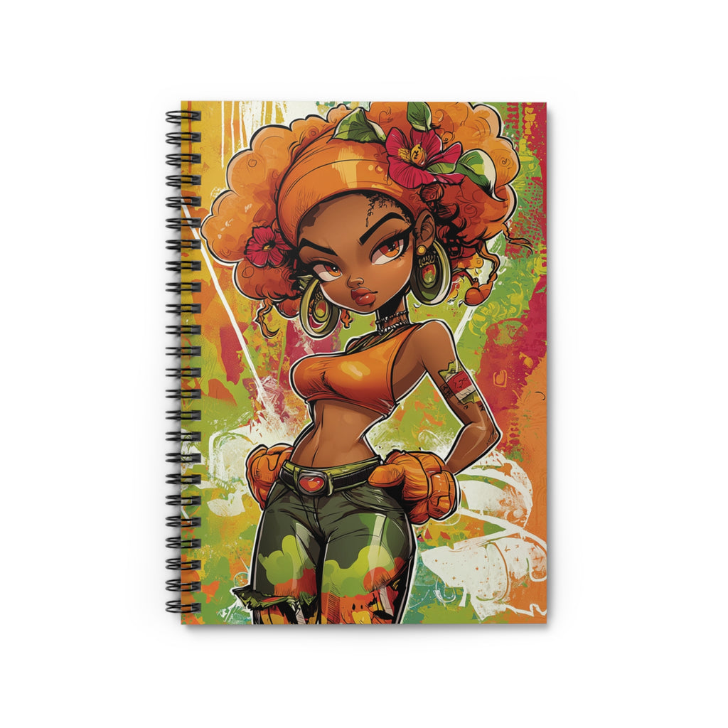 Urban Bloom: Fierce Flora Spiral Notebook for Vibrant Inspiration