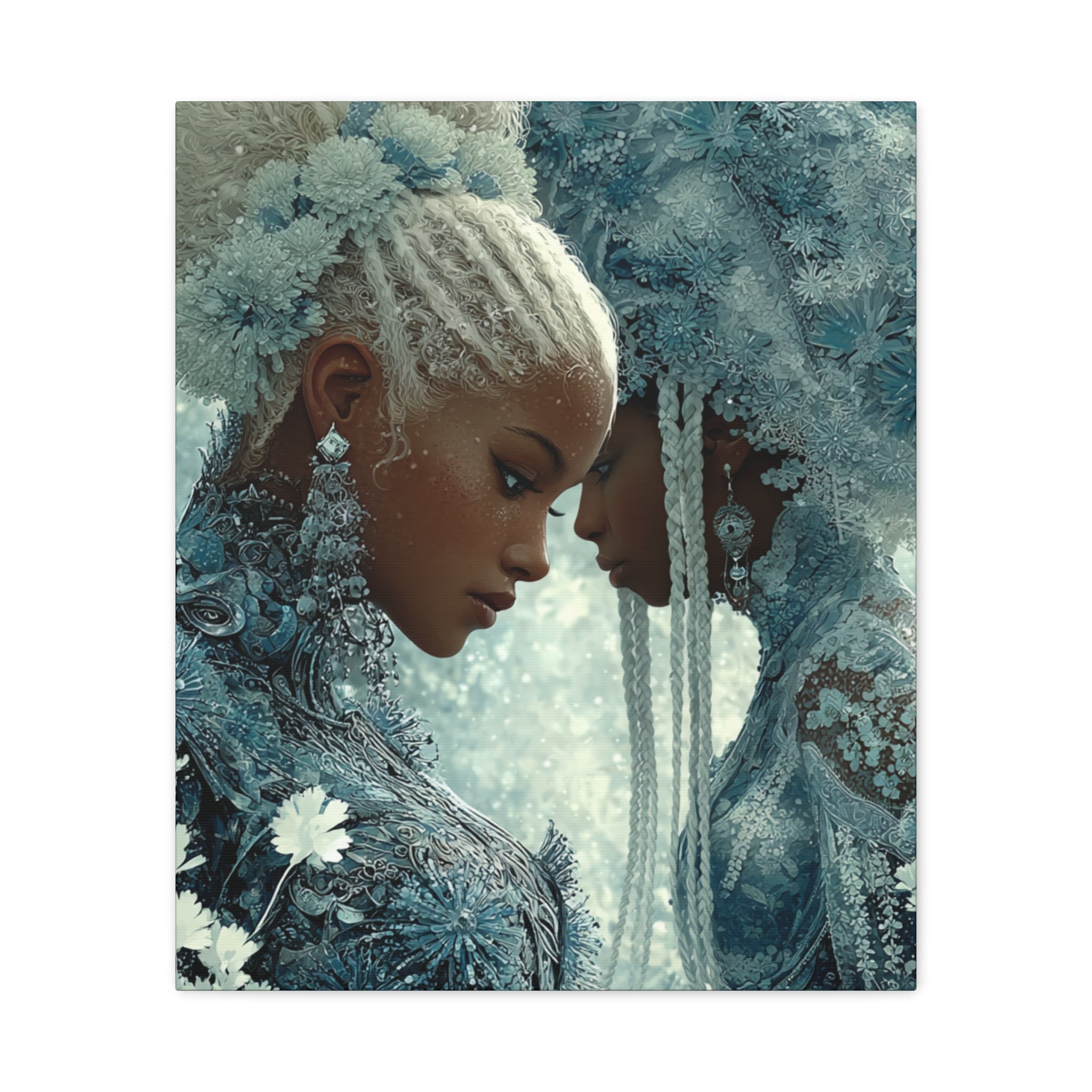 Ethereal Reflection Matte Canvas Print — Portrait Wall Art