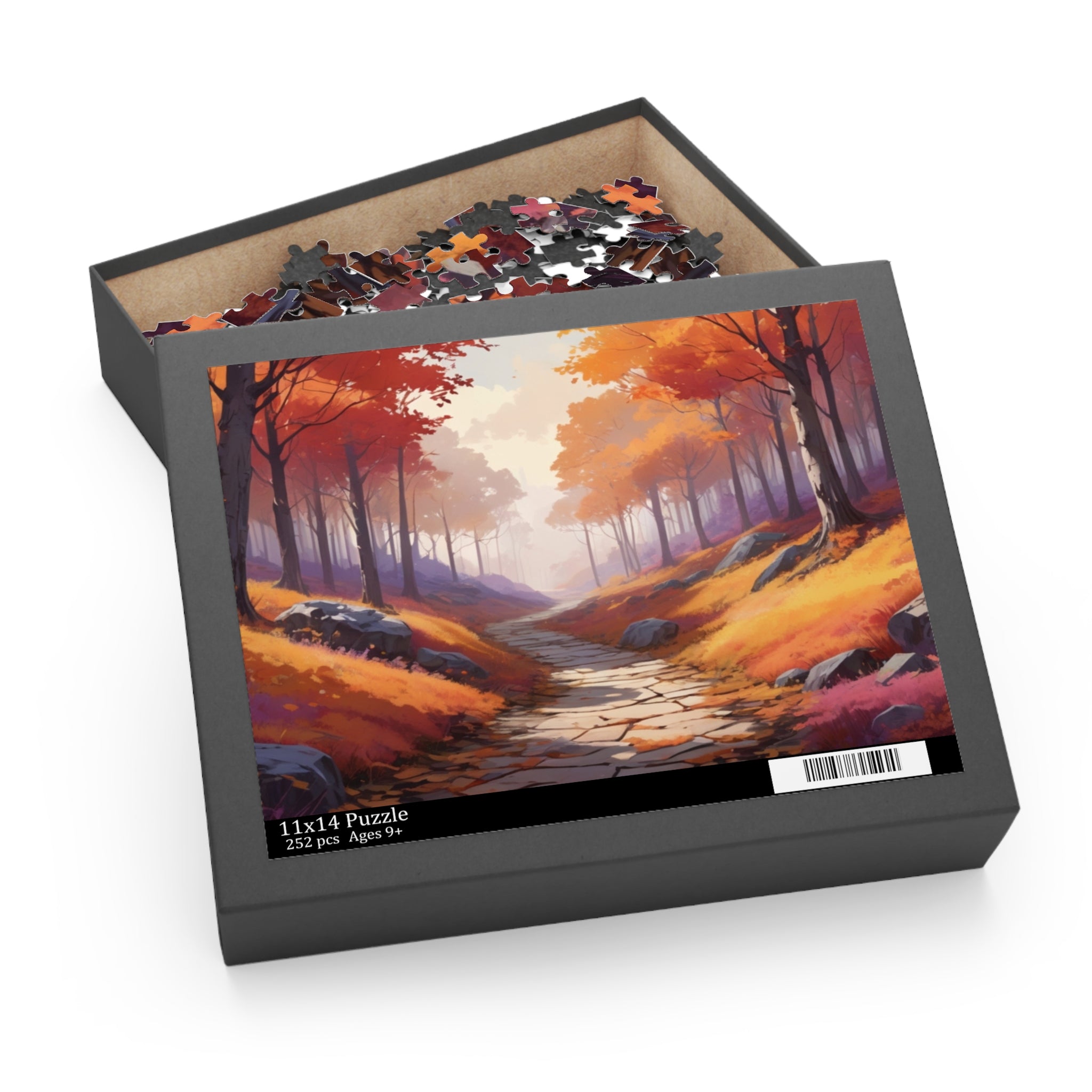 Golden Autumn Pathway Puzzle (120, 252, 500-Piece)