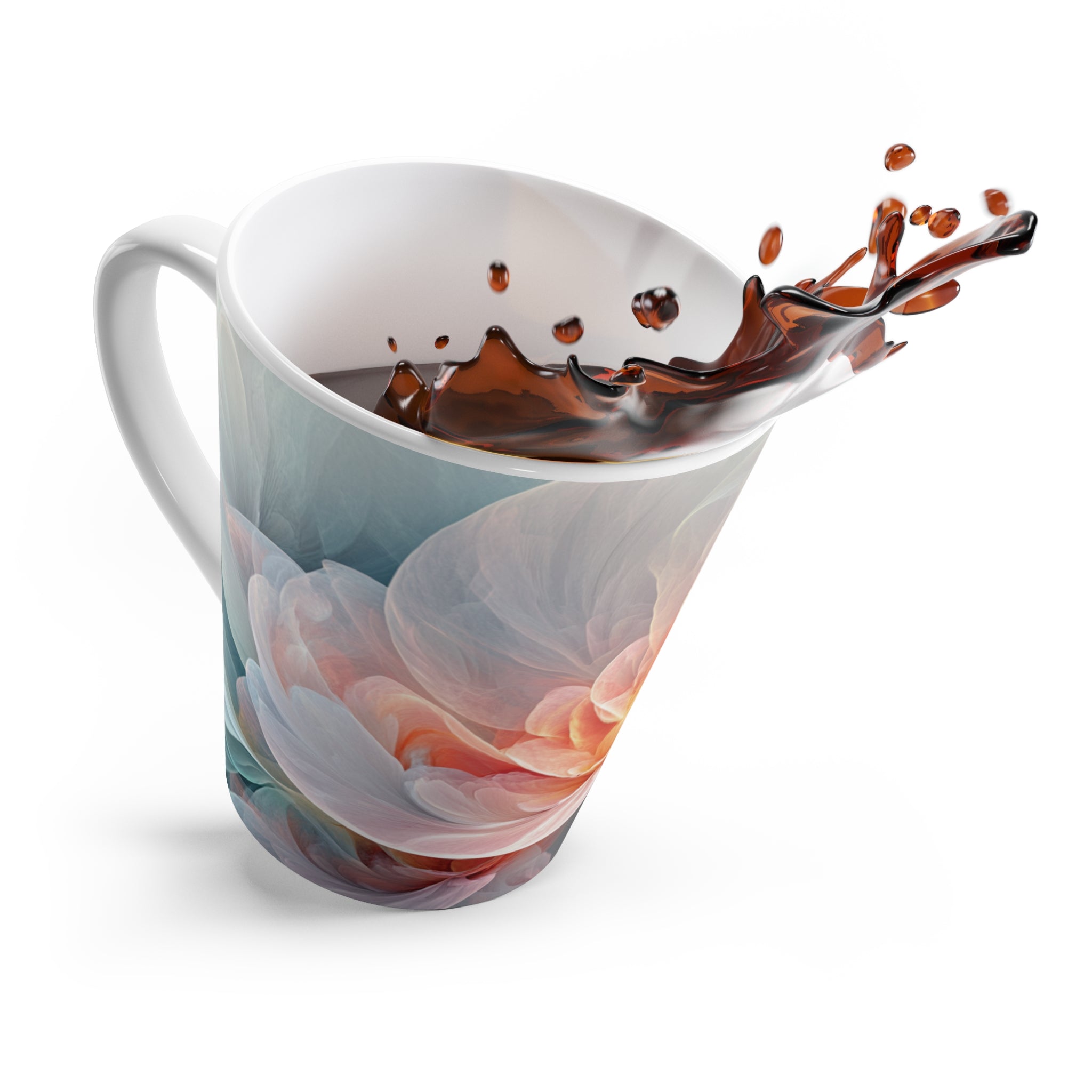 Celestial Petal Bliss Latte Mug