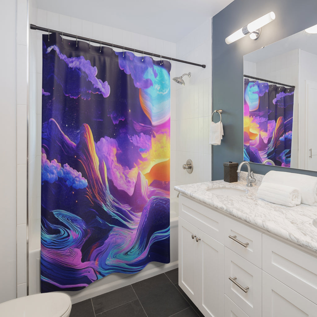 Celestial Horizon Shower Curtain