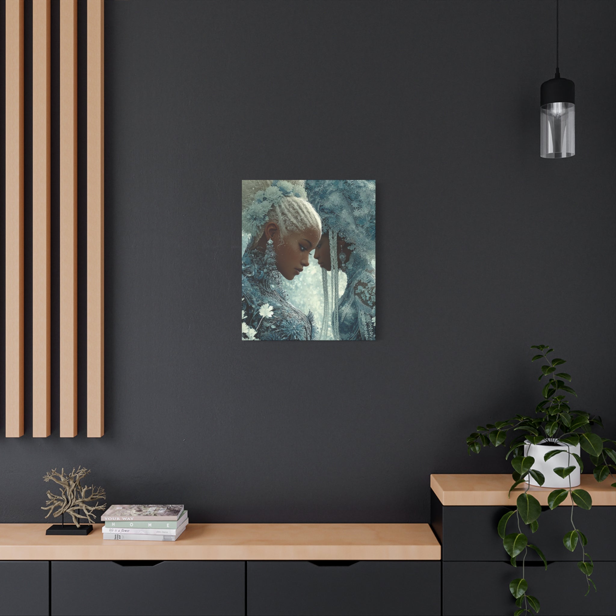 Ethereal Reflection Matte Canvas Print — Portrait Wall Art