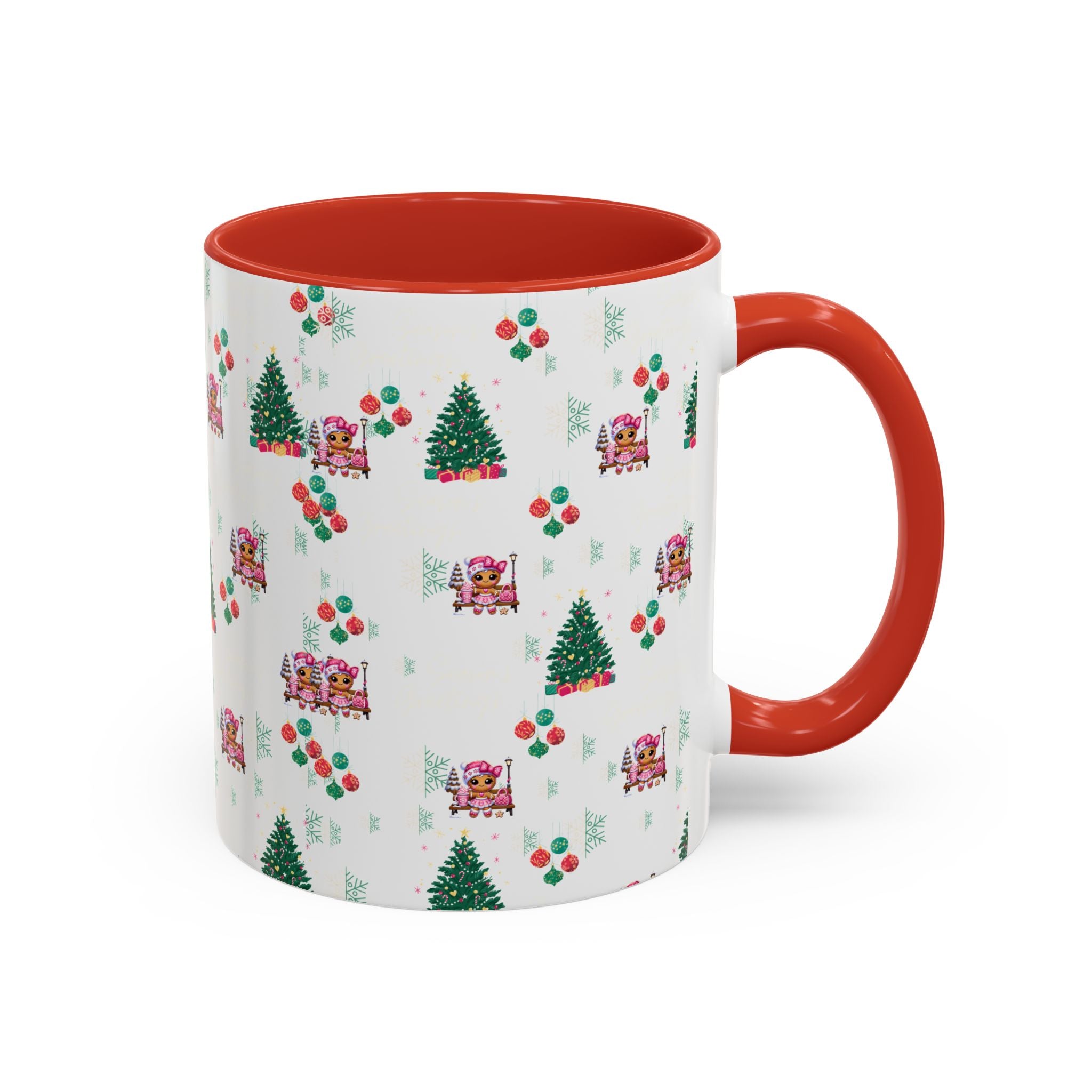 Season's Greetings Gingerbread Girl Ceramic Mug (11, 15oz)