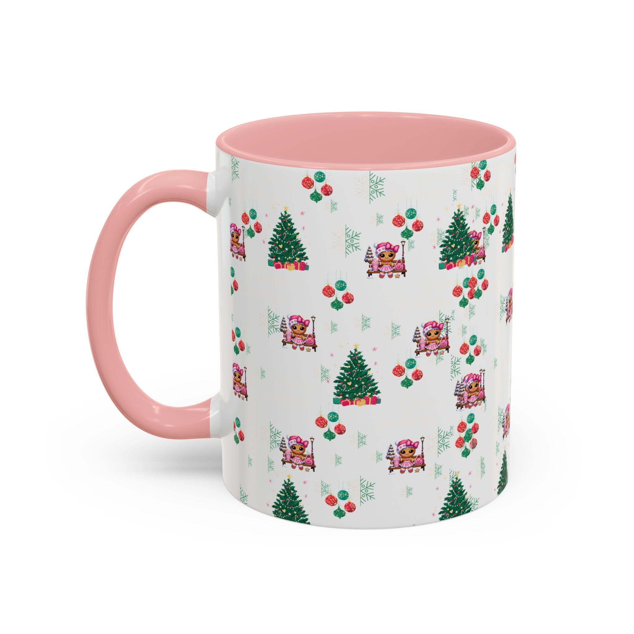Season's Greetings Gingerbread Girl Ceramic Mug (11, 15oz)