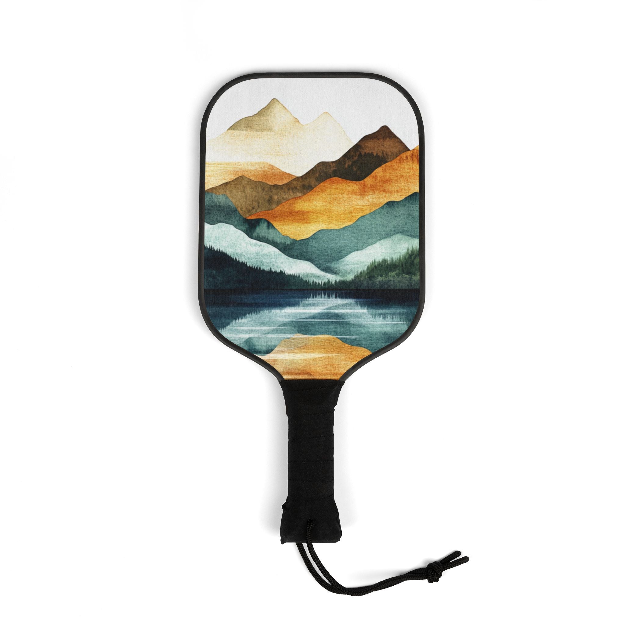 Mountain Landscape Pickleball Kit - Paddle Set with Balls
