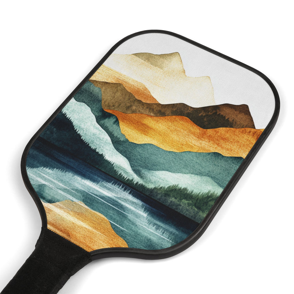 Mountain Landscape Pickleball Kit - Paddle Set with Balls