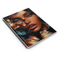 Floral Radiance: Elegant Spiral Notebook - Ruled Line