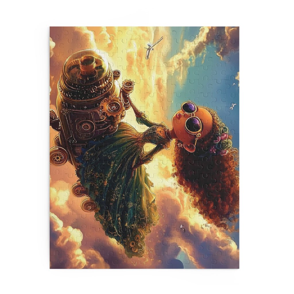 Skyborne Adventurer: Steampunk Girl Puzzle: (120, 252, 500-Piece)