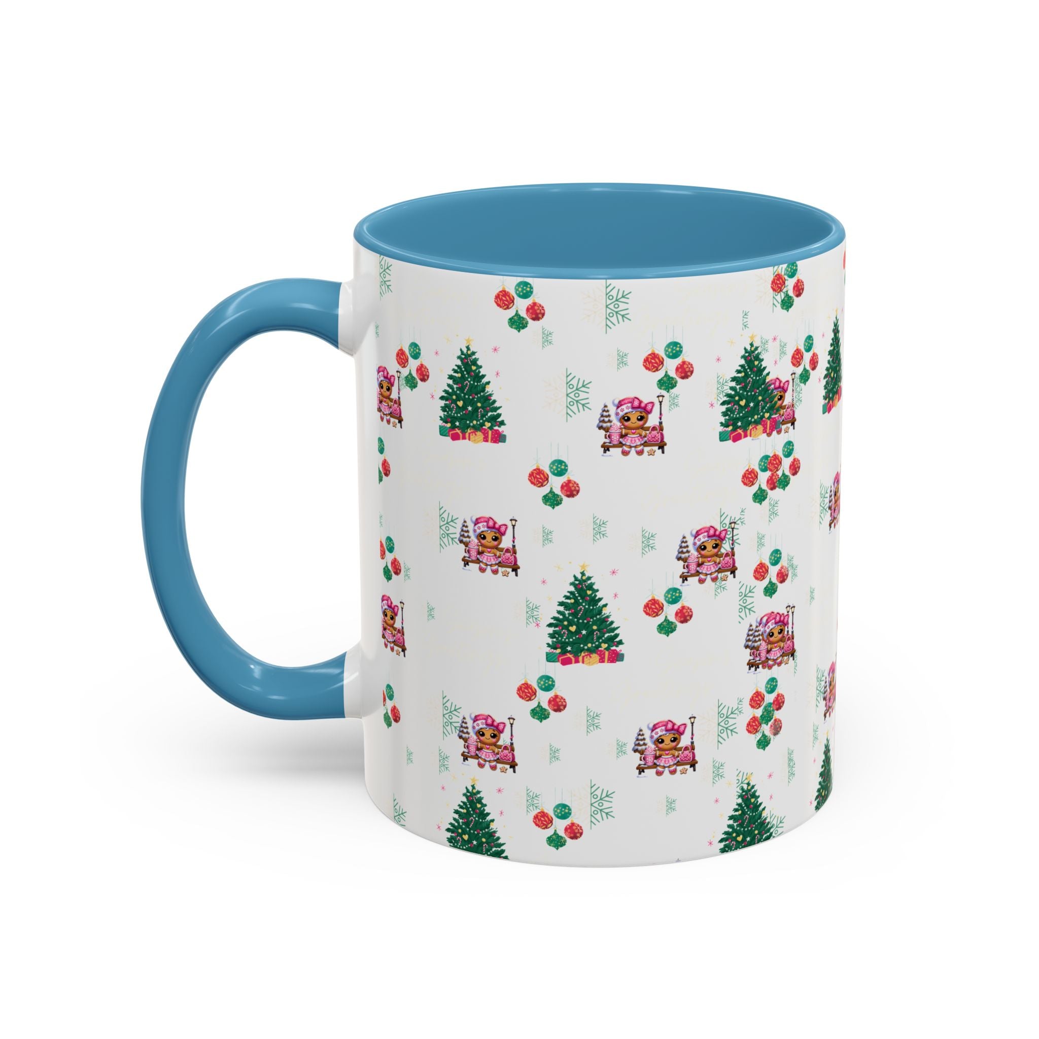 Season's Greetings Gingerbread Girl Ceramic Mug (11, 15oz)