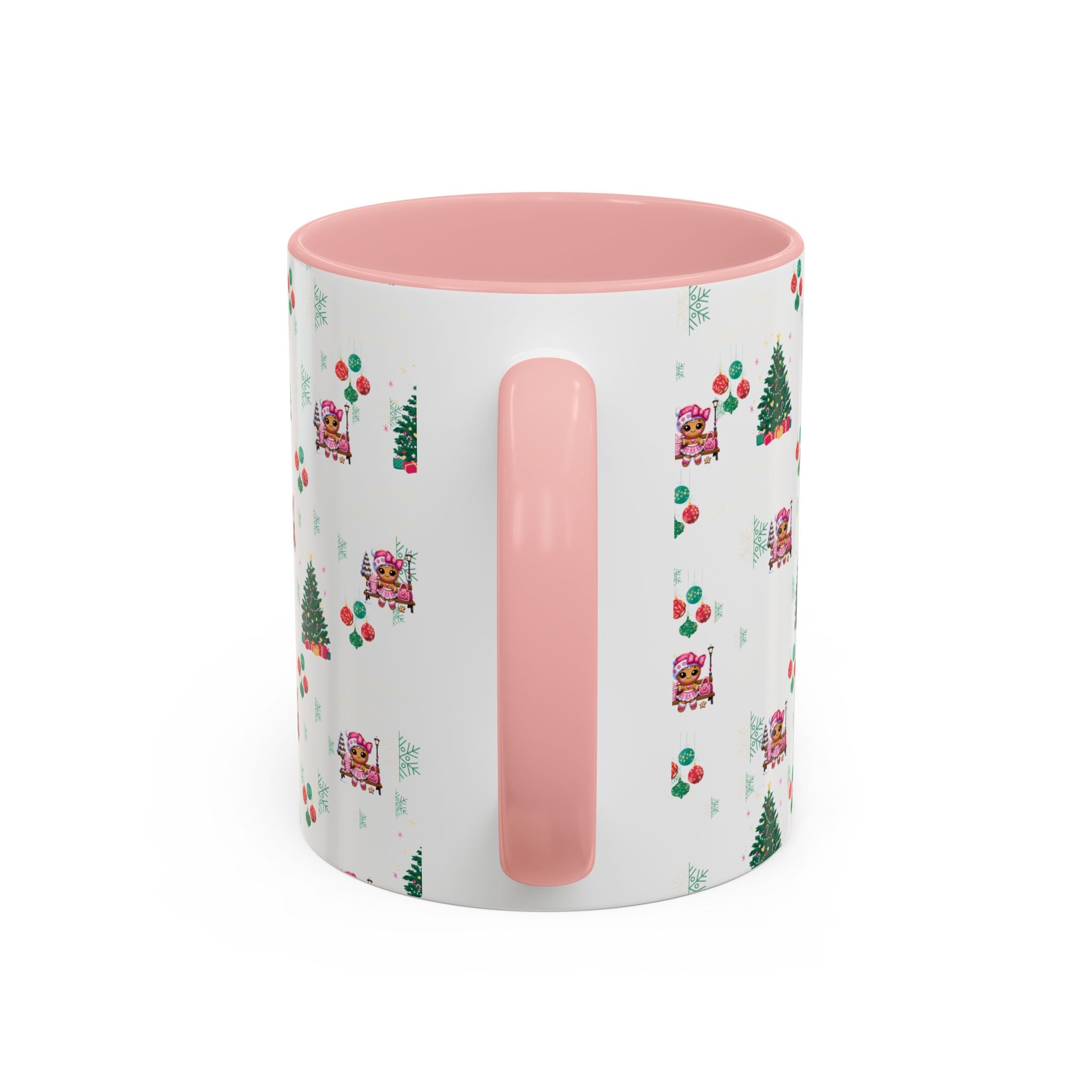Season's Greetings Gingerbread Girl Ceramic Mug (11, 15oz)